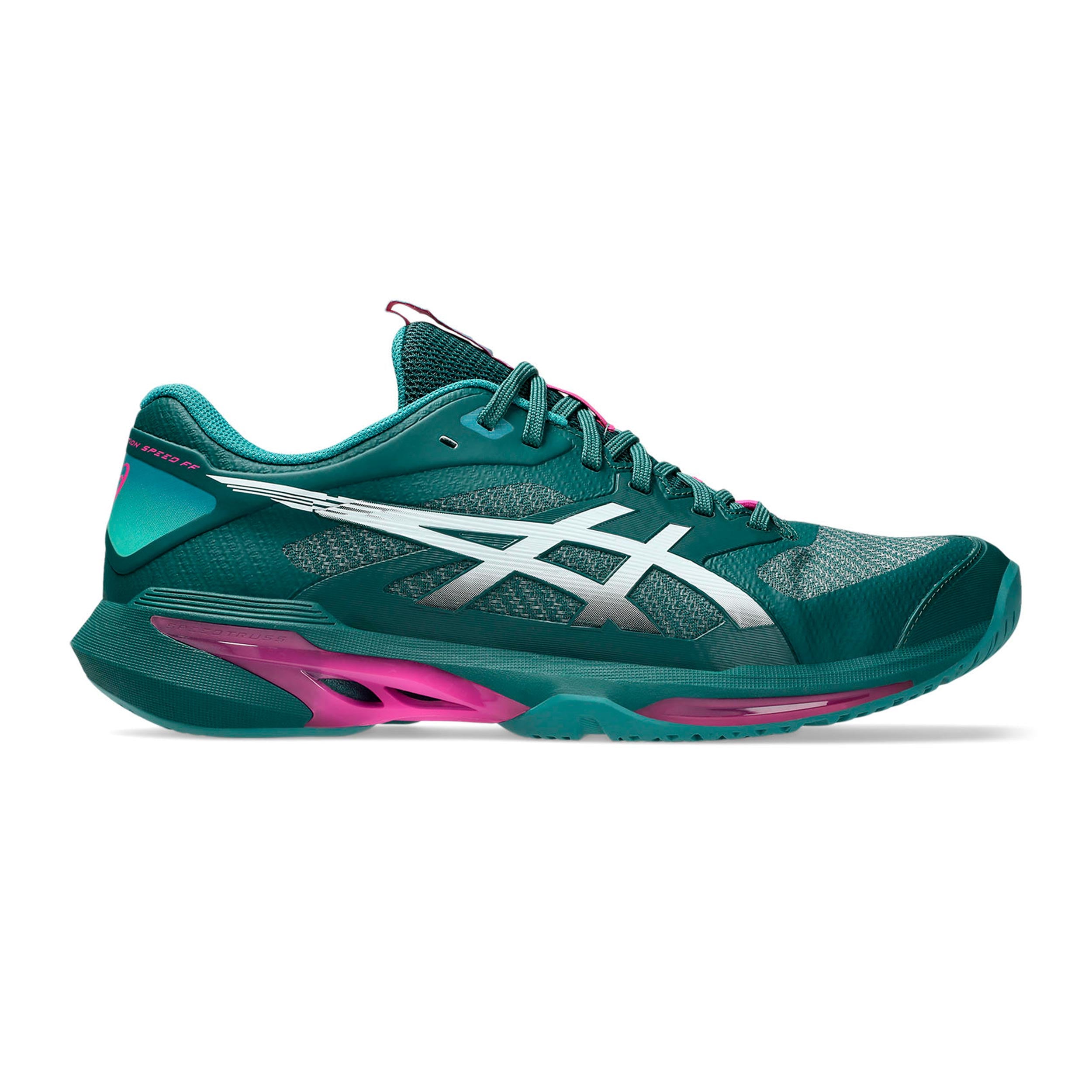 ASICS Solution Speed FF 4 Allcourt schoen Heren - petrolblauw, roze