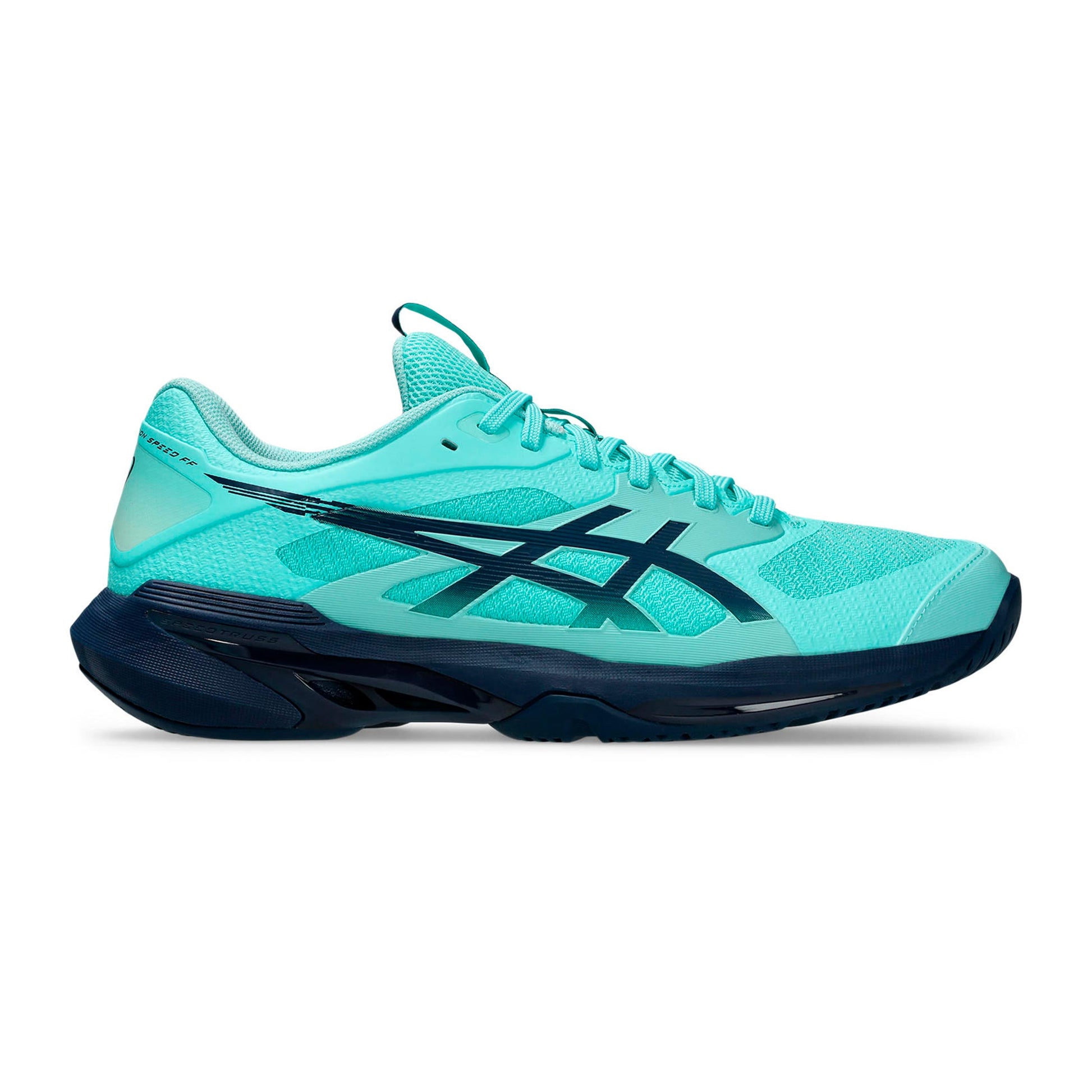 ASICS Solution Speed FF 4 Chaussures toutes surfaces Hommes - menthe, bleu foncé