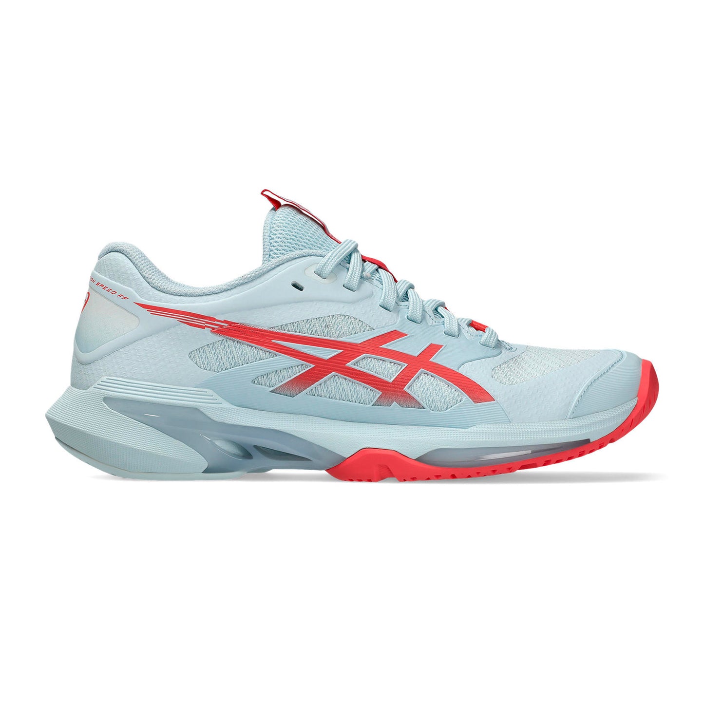 ASICS Solution Speed FF 4 Chaussures toutes surfaces Femmes - bleu clair, pink fluo
