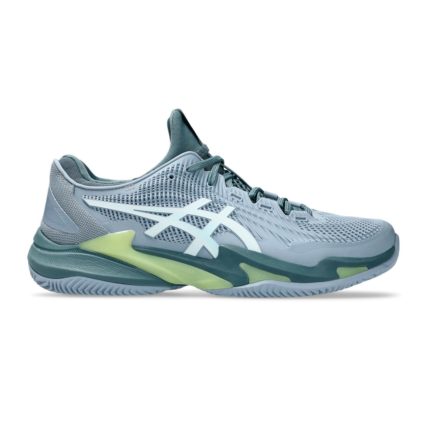 ASICS Court FF 3 Chaussure terre battue Hommes - bleu gris, blanc