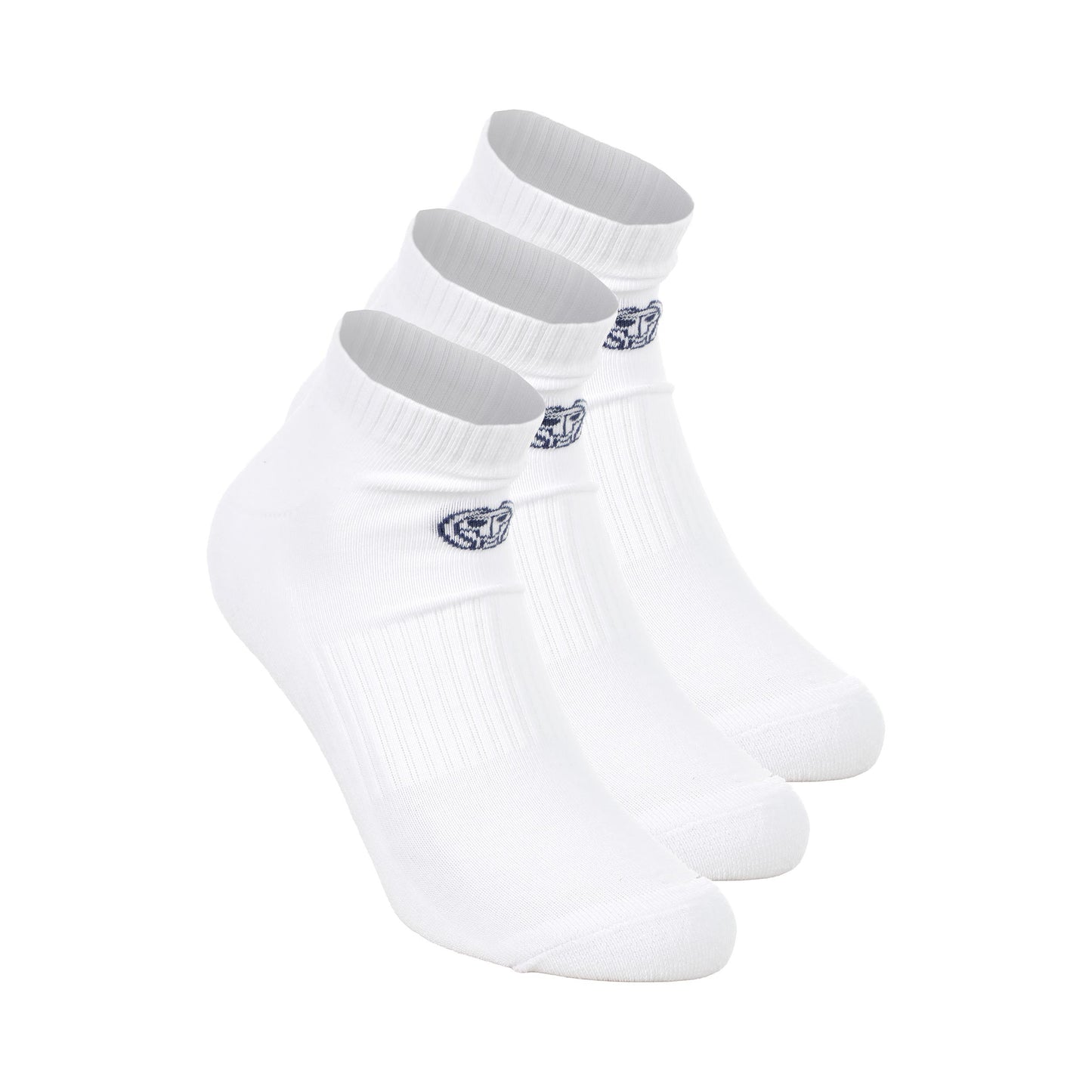 BIDI BADU Crew Performance Chaussettes de tennis Pack de 3 -blanc