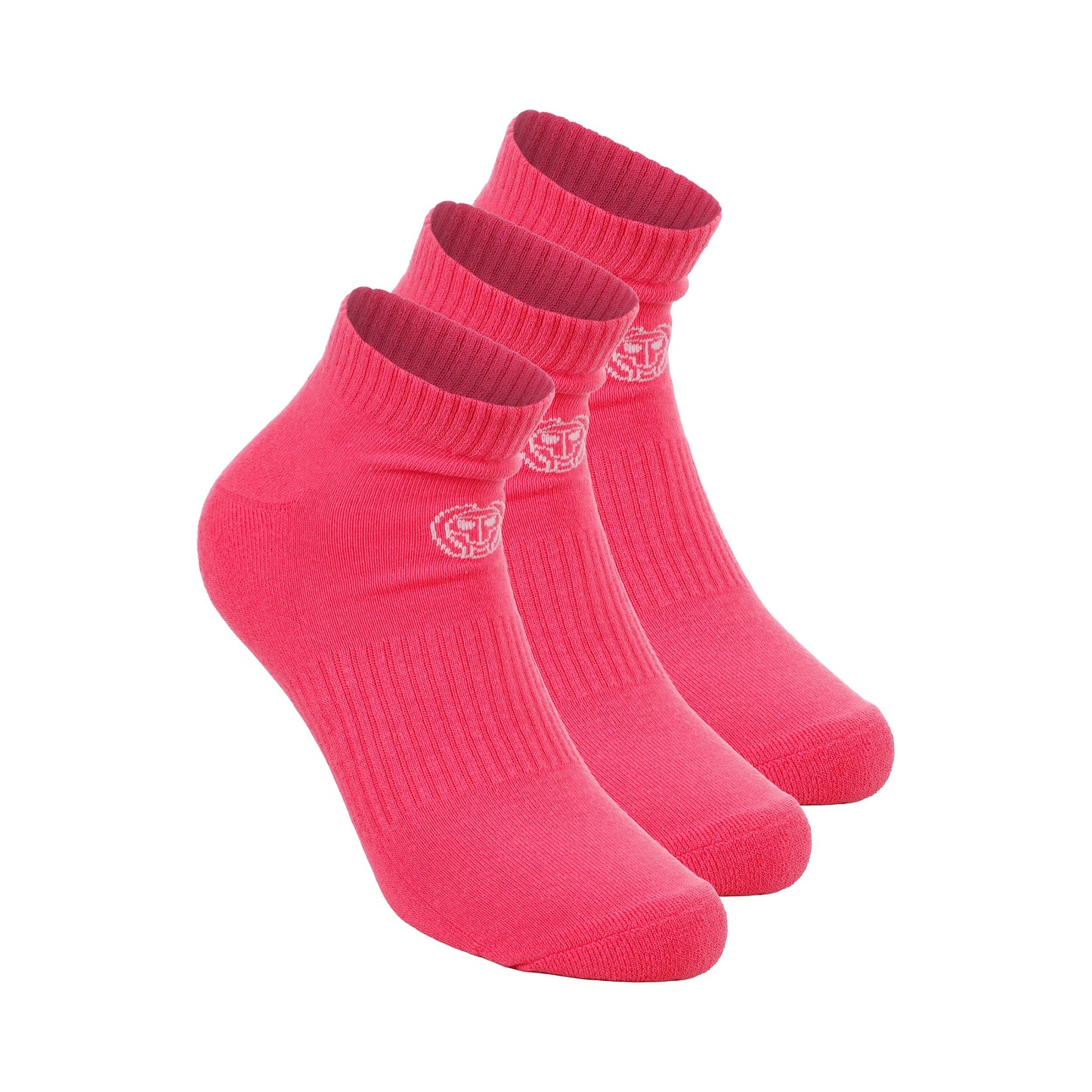 BIDI BADU Crew Performance Tennissokken Verpakking 3 stuks -pink