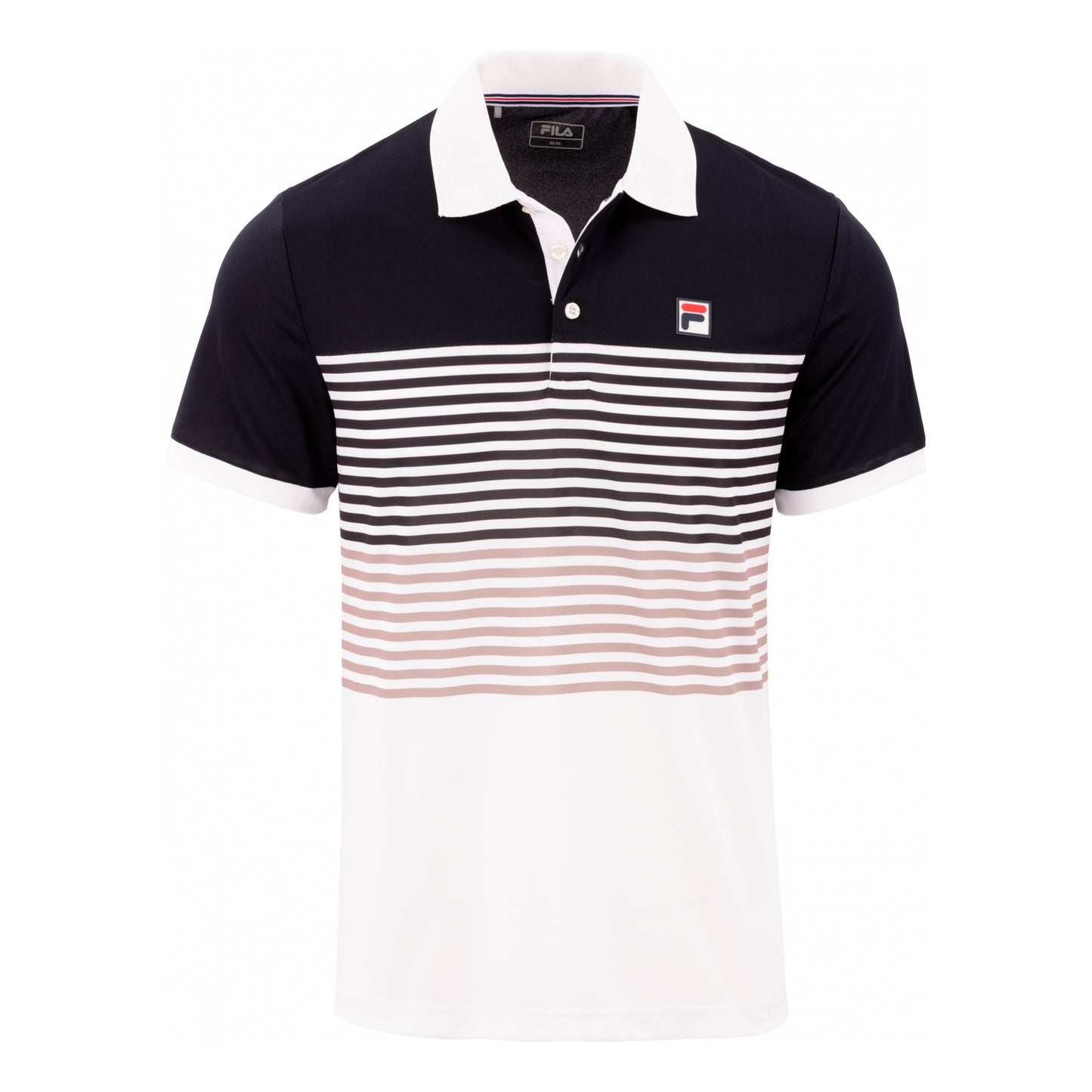 Fila BB Monte Carlo Polo Hommes - noir, blanc cassé