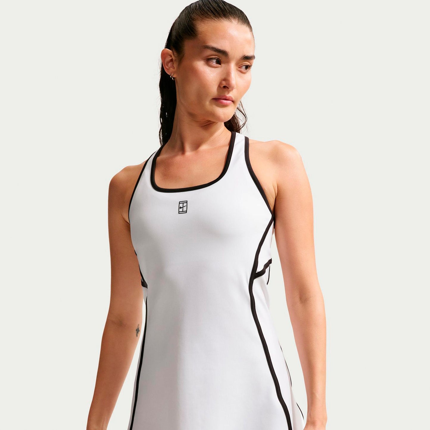 Nike Court Dri-Fit Advantage Jurk Dames-wit