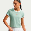 Heritage T-shirt Femmes - blanc cassé, vert