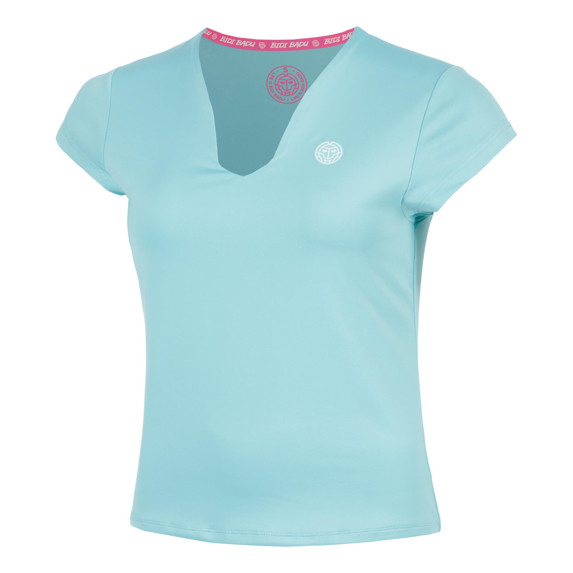 BIDI BADU Crew 2.0 V-Neck T-shirt Dames-turkoois