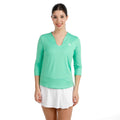 Crew 2.0 V-Neck Longsleeve Dames-groen