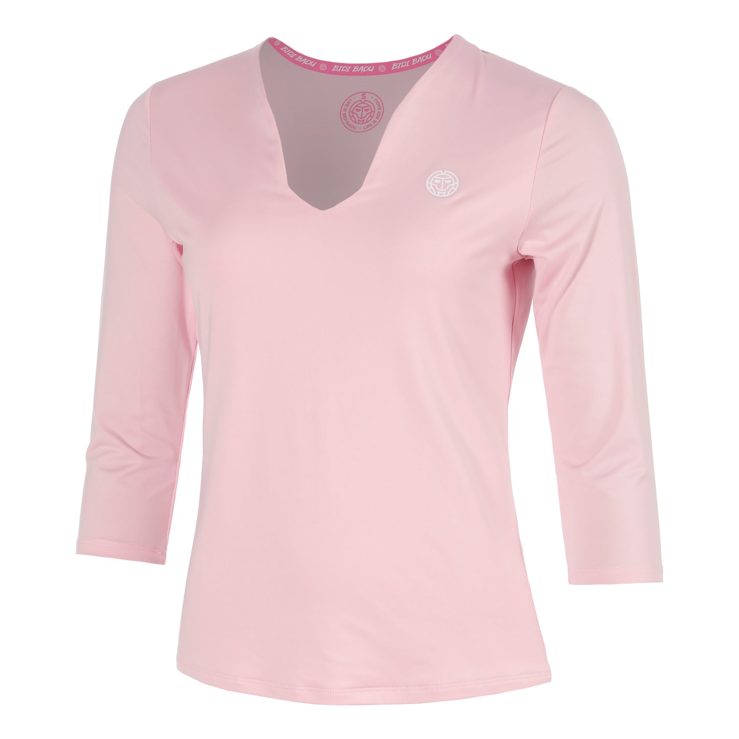 BIDI BADU Hey Laguna V-Neck Haut manches longues Femmes-vieux rose