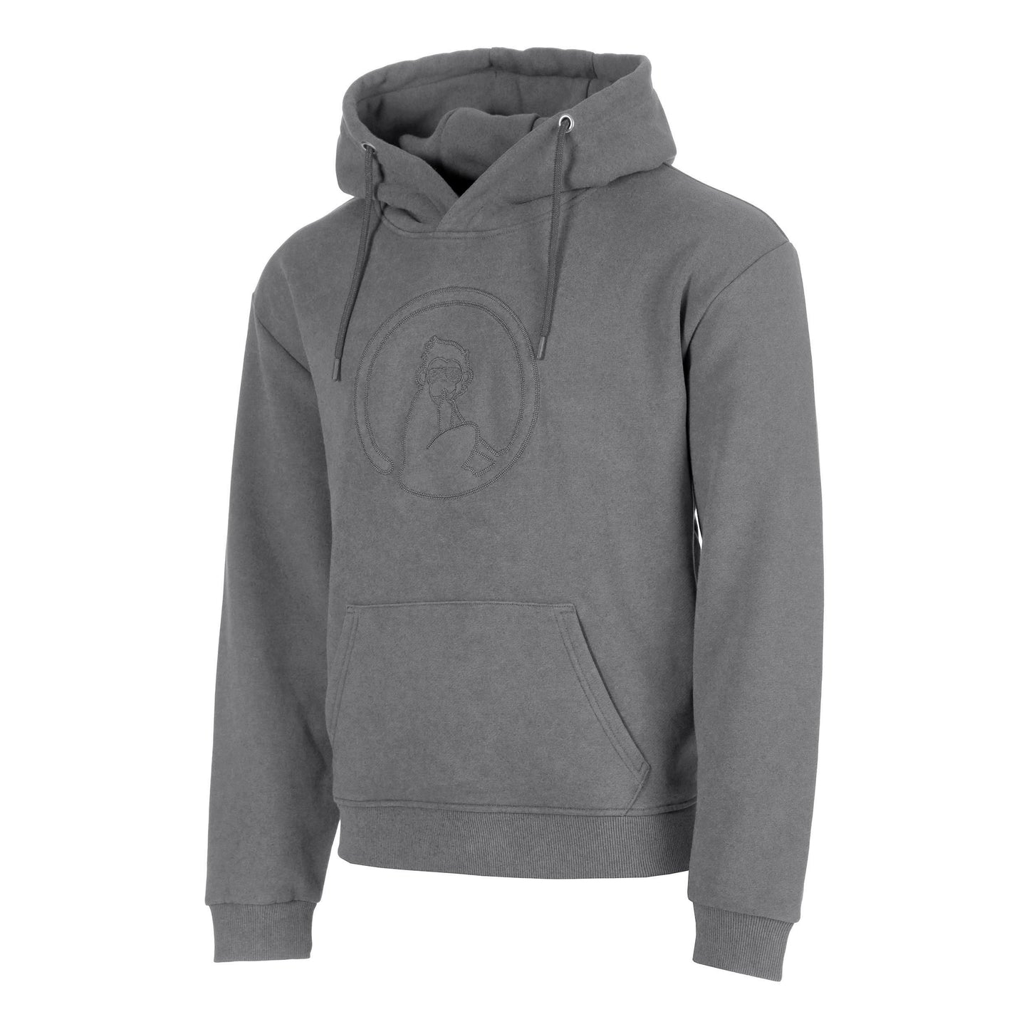 Quiet Please Crush Washed Out Loose Fit Sweater met capuchon Heren-lichtgrijs, lichtgrijs