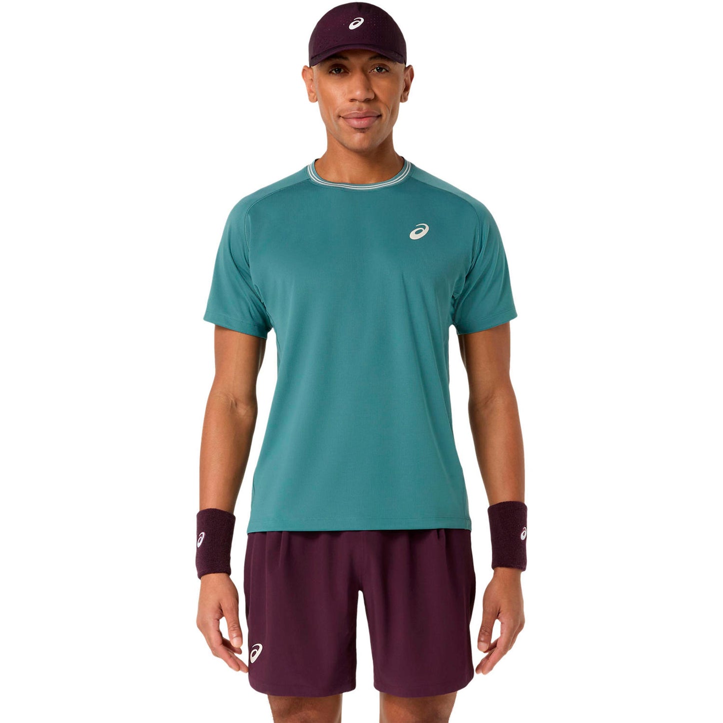 ASICS Game   T-shirt Heren - petrolblauw