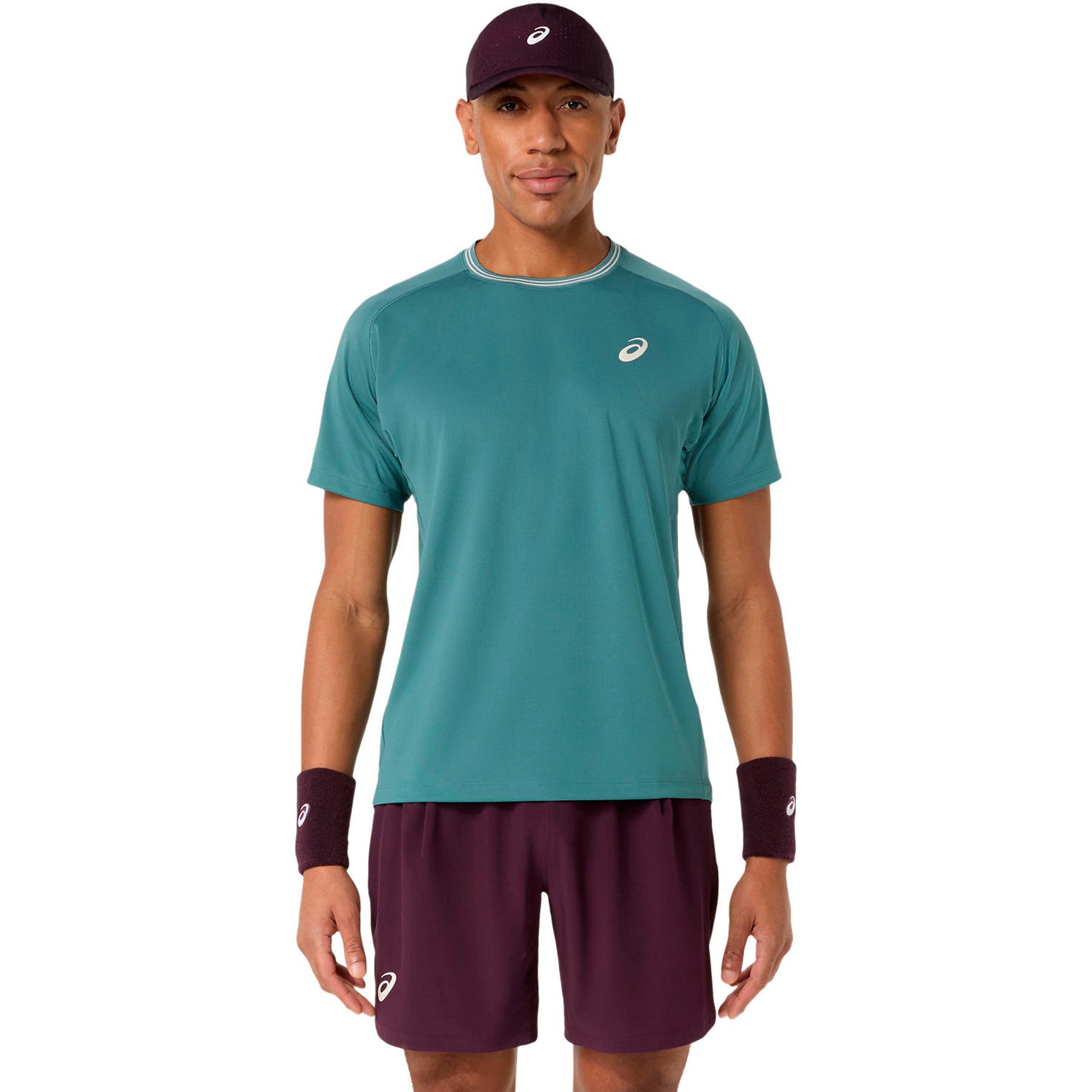 ASICS Game   T-shirt Heren - petrolblauw