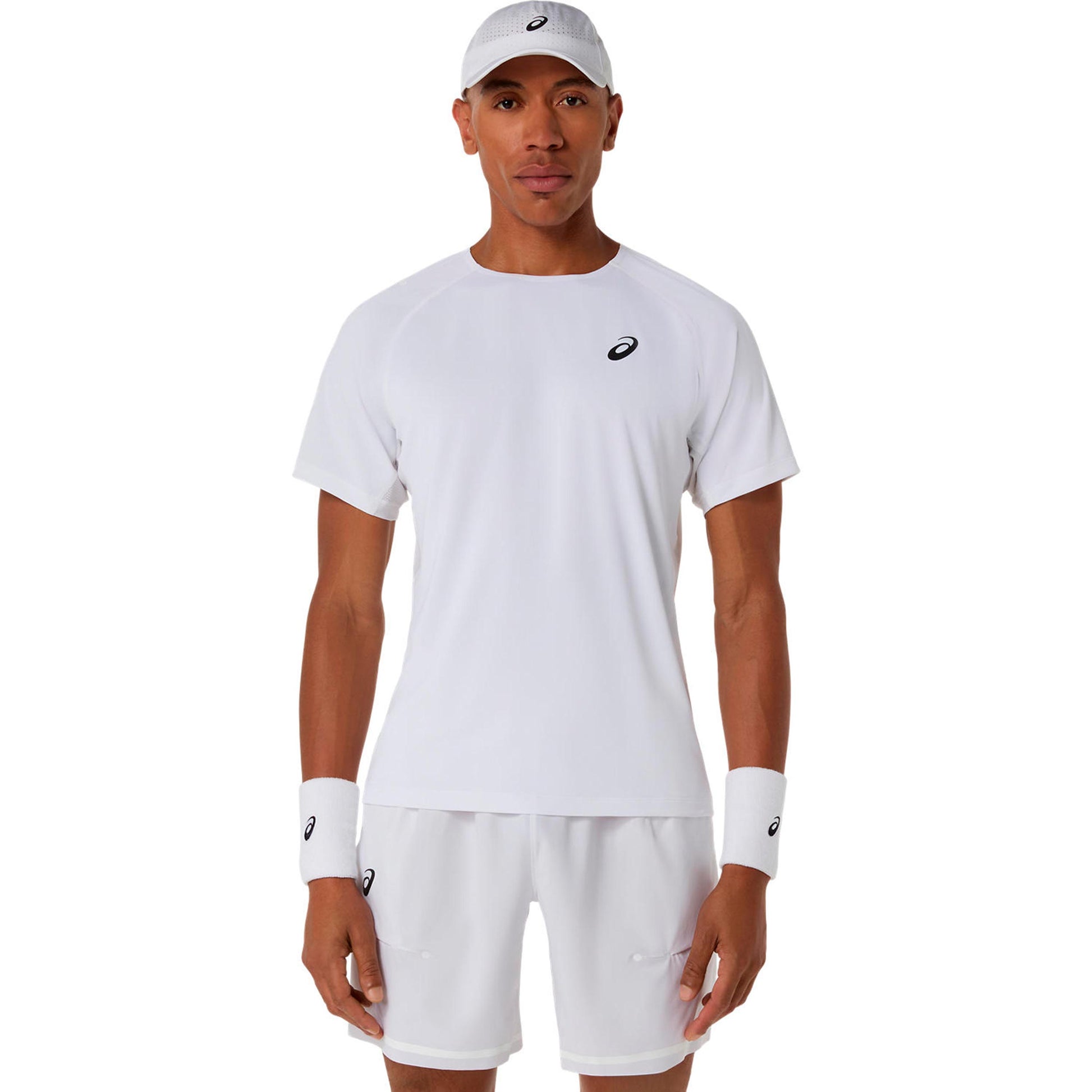 ASICS Match   T-shirt Heren-wit
