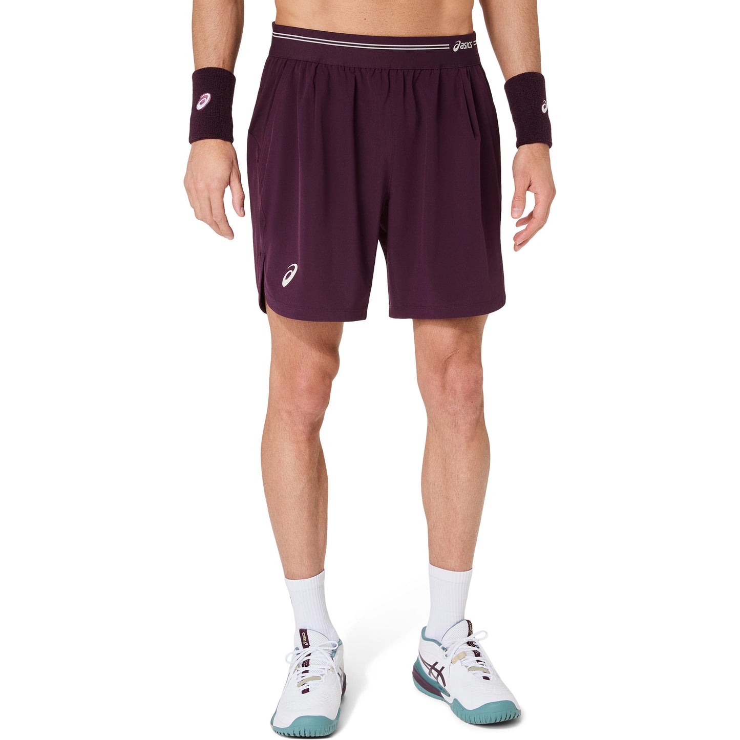 ASICS Game  Shorts Heren - wijnrood