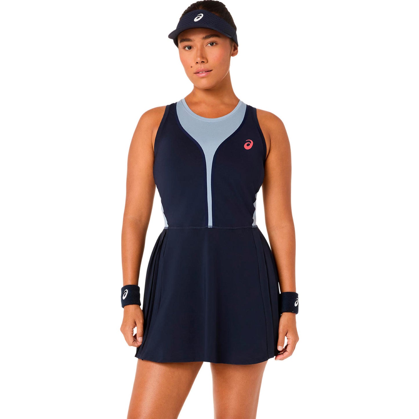 ASICS Match Pleat  Jurk Dames-donkerblauw