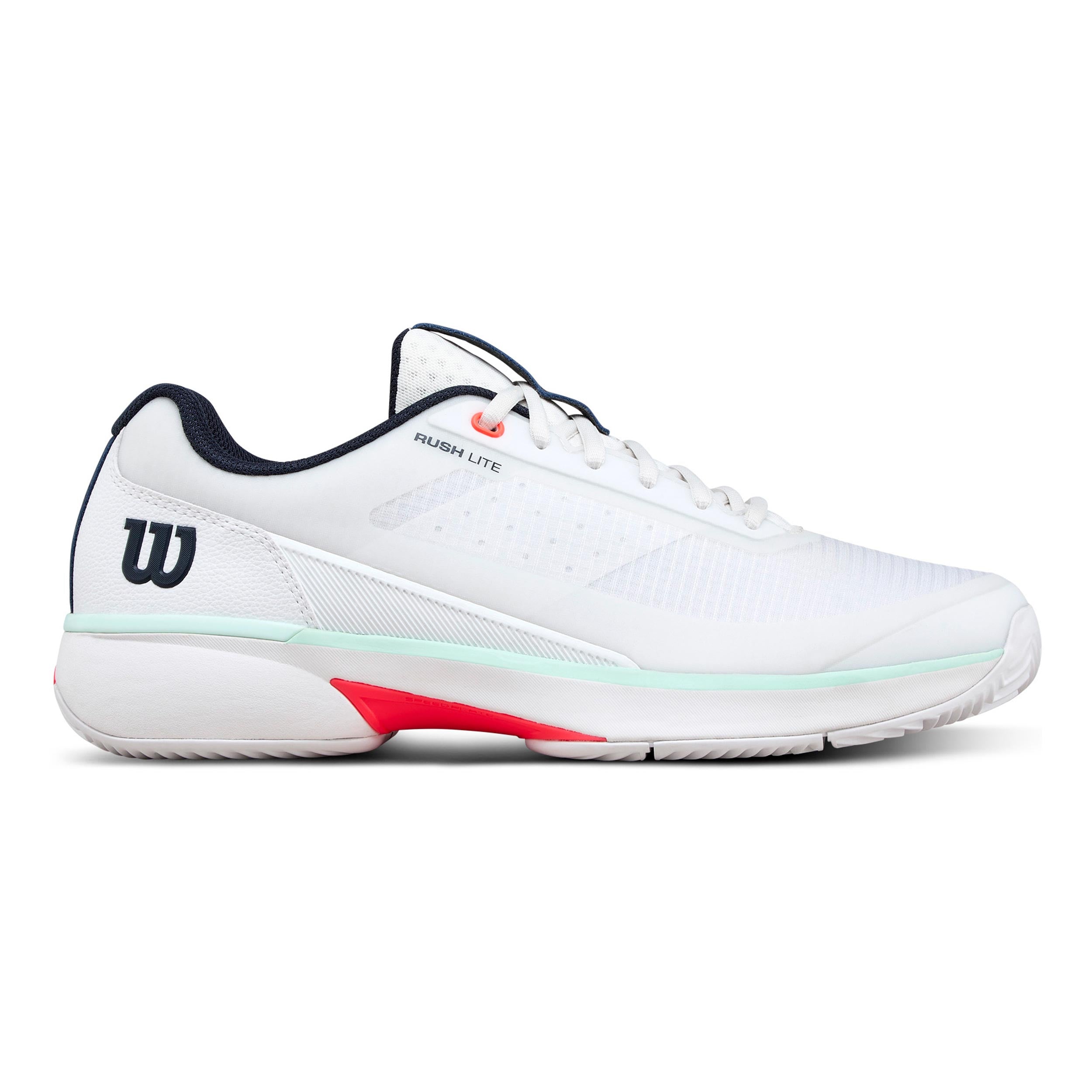 Wilson Rush Lite 5 Gravelschoen Heren-wit, turkoois