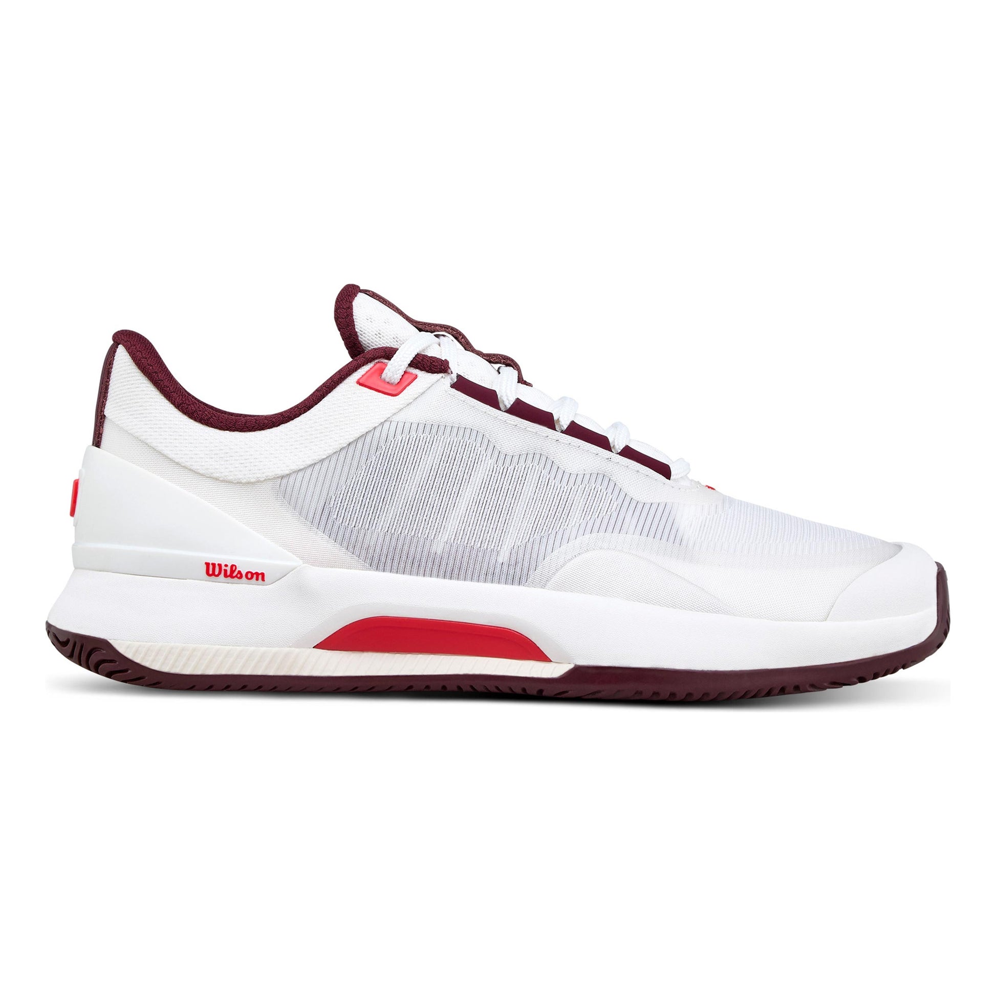 Wilson Intrigue Tour Chaussures toutes surfaces Femmes-blanc, rouge vin