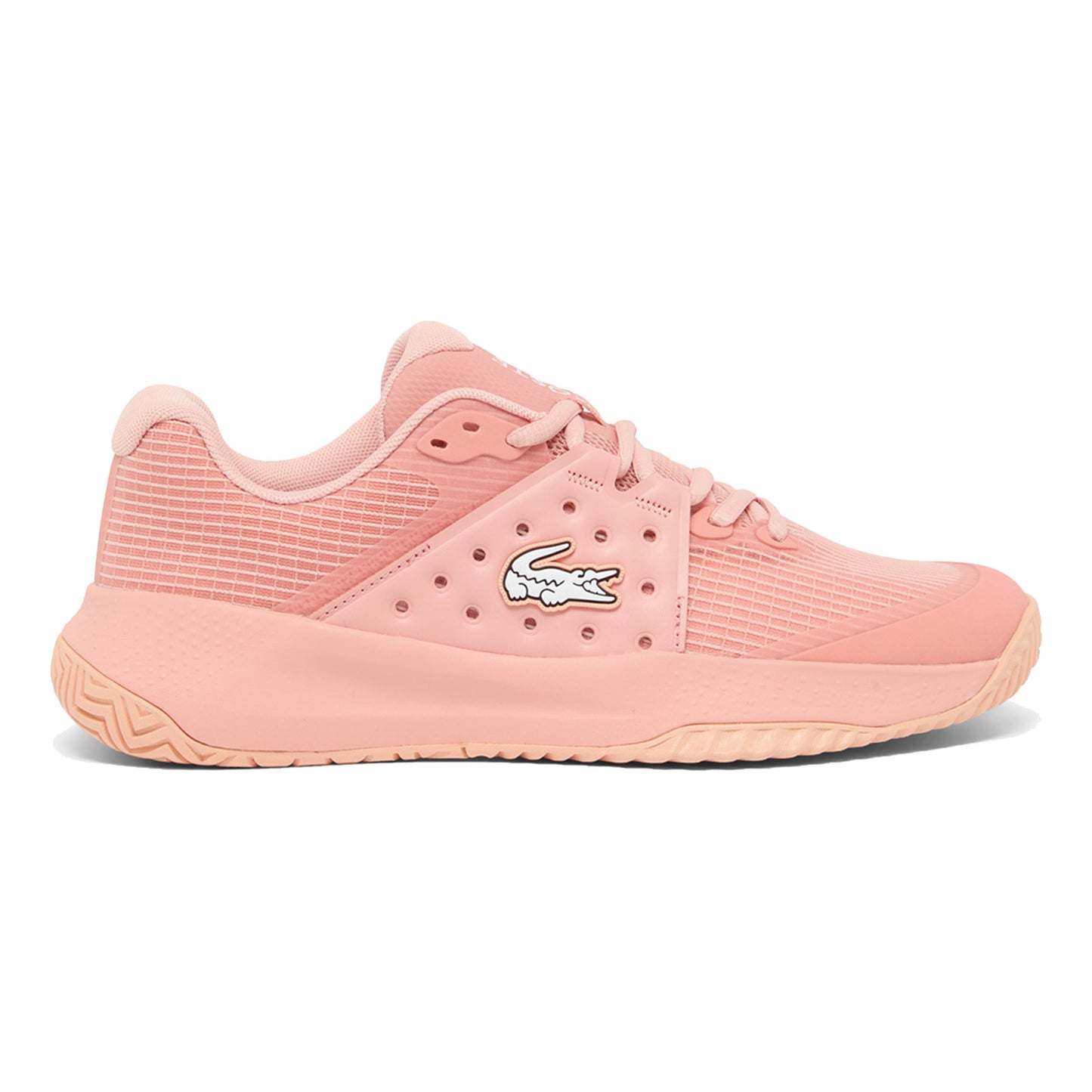 Lacoste Power Serve Allcourt schoen Dames-abrikoos, wit