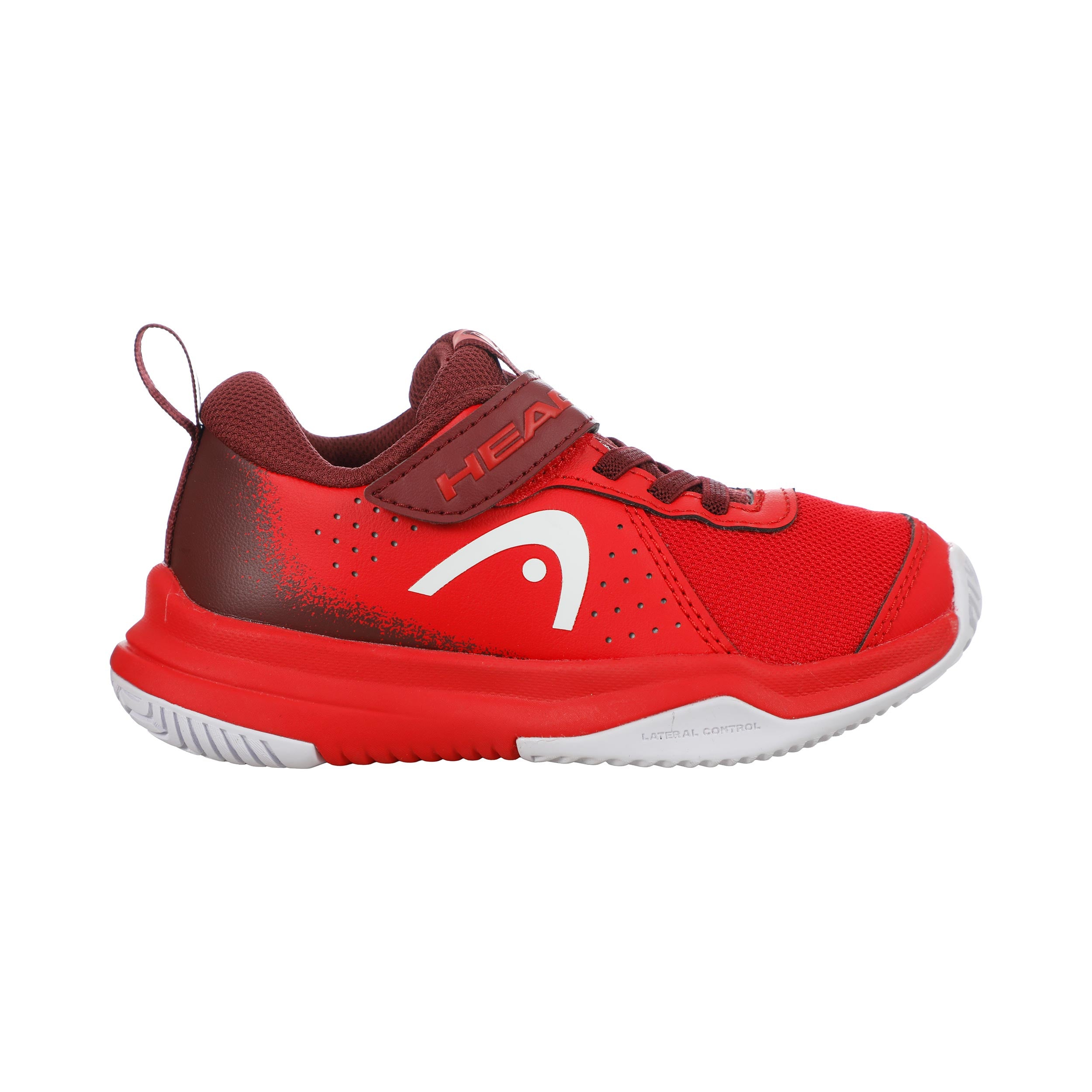 HEAD Sprint Velcro 4.0 Allcourt schoen Kinderen-rood, donkerrood