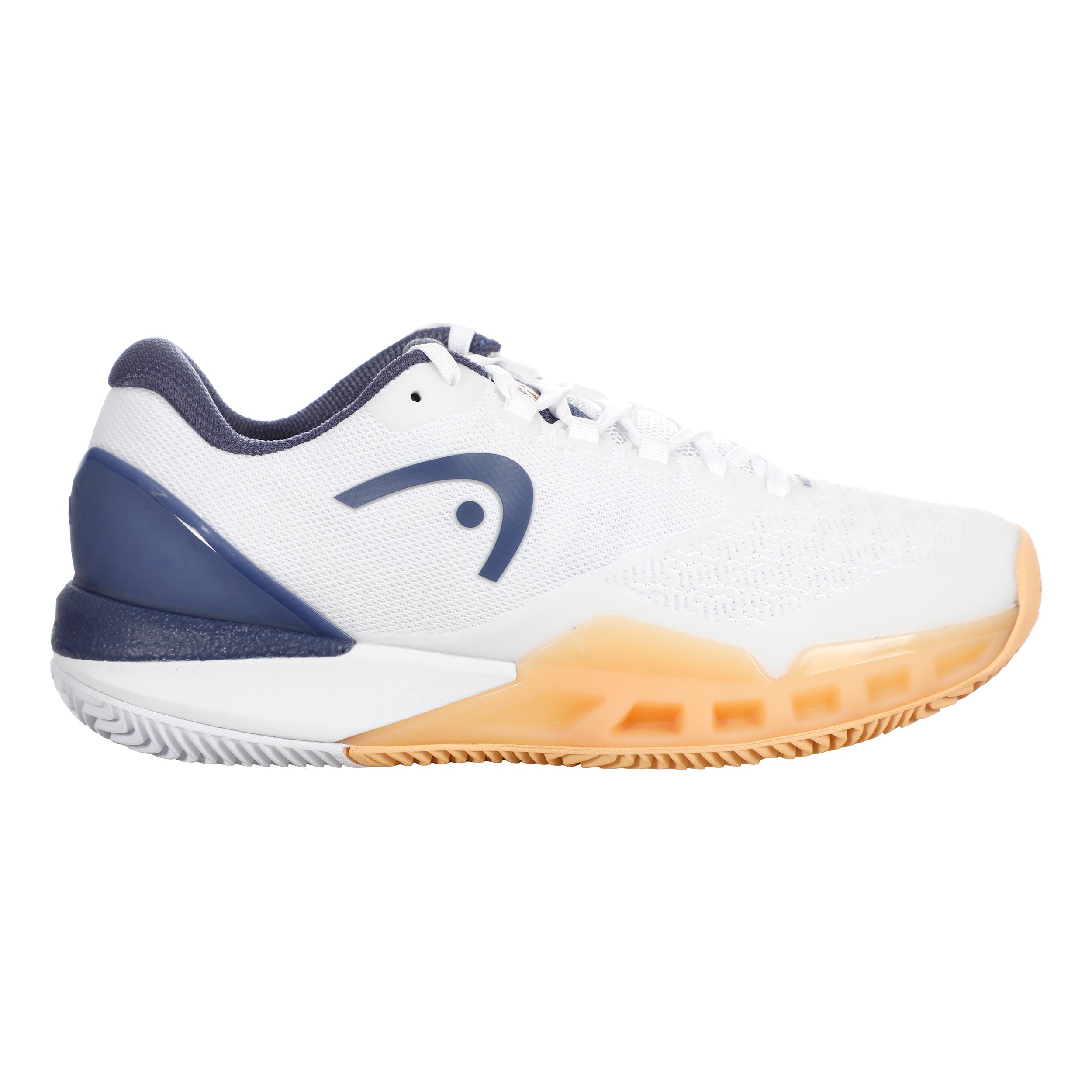 HEAD Revolt Pro 5.0  Gravelschoen Dames-wit, abrikoos