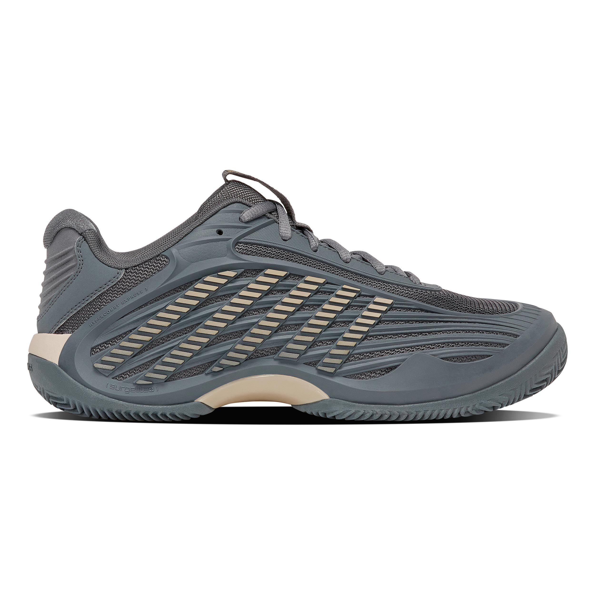 K-Swiss HYPERCOURT EXPRESS 3 Clay Chaussure terre battue Hommes-gris foncé, beige