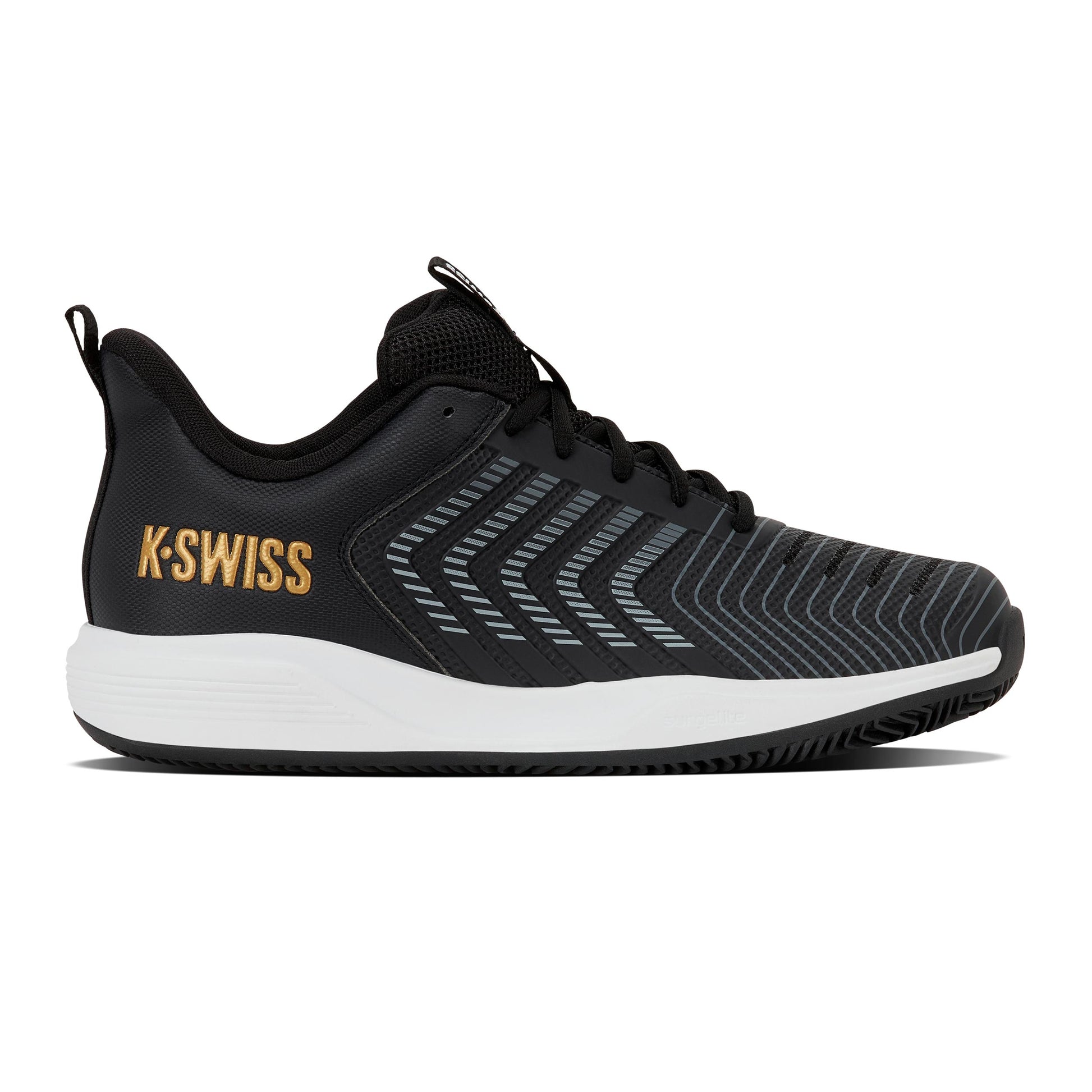 K-Swiss Ultrashot Light Gravelschoen Heren - zwart, goud
