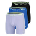 Essential Cotton Stretch Boxershort Verpakking 3 stuks Heren - lila, blauw