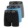 Essential Cotton Stretch Boxershort Verpakking 3 stuks Heren - zwart, grijs