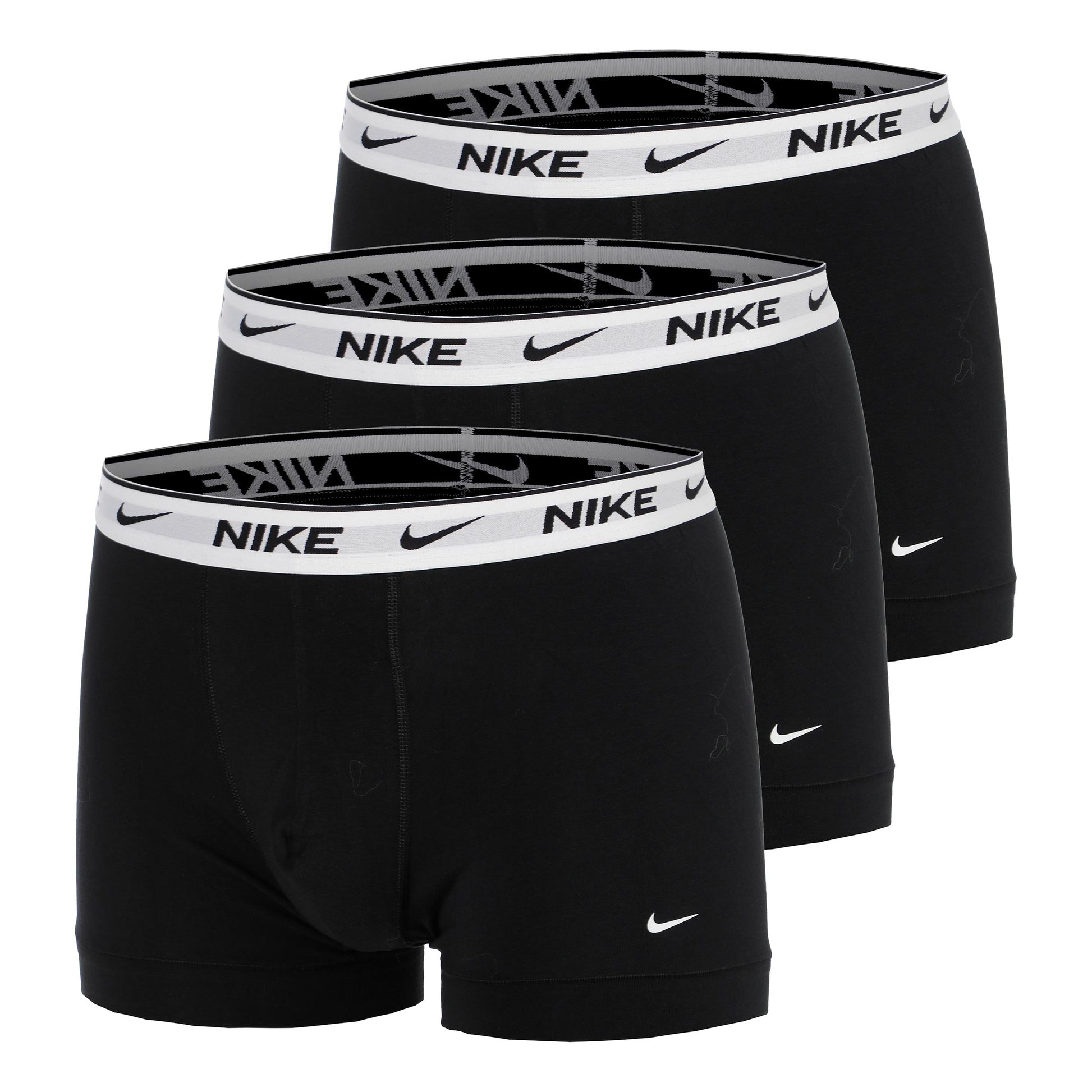 Nike Essential Cotton Stretch Trunk Boxershort Verpakking 3 stuks Heren - zwart, wit