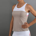 Bloom Débardeur tank top Femmes-beige, blanc