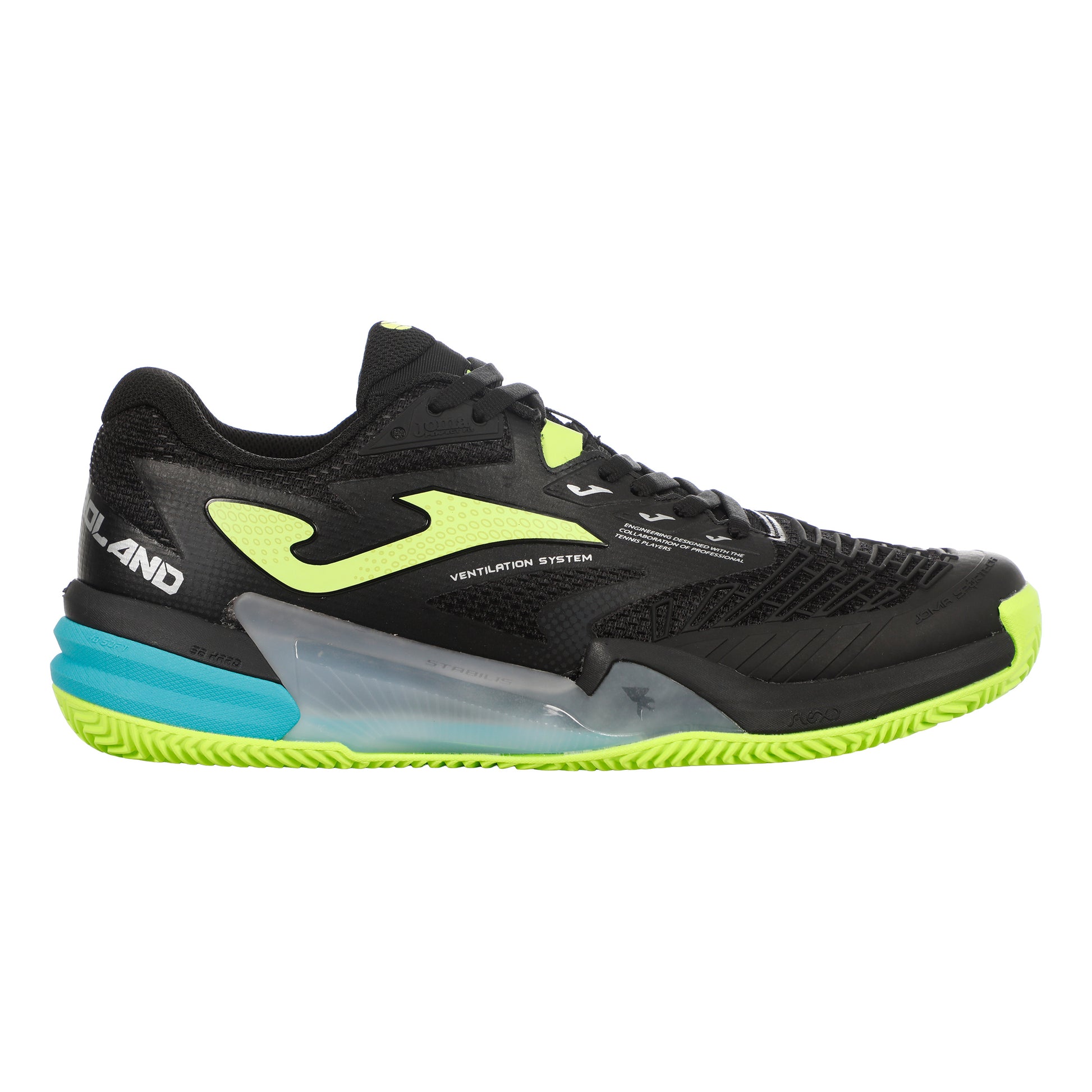 Joma Roland Clay Gravelschoen - zwart