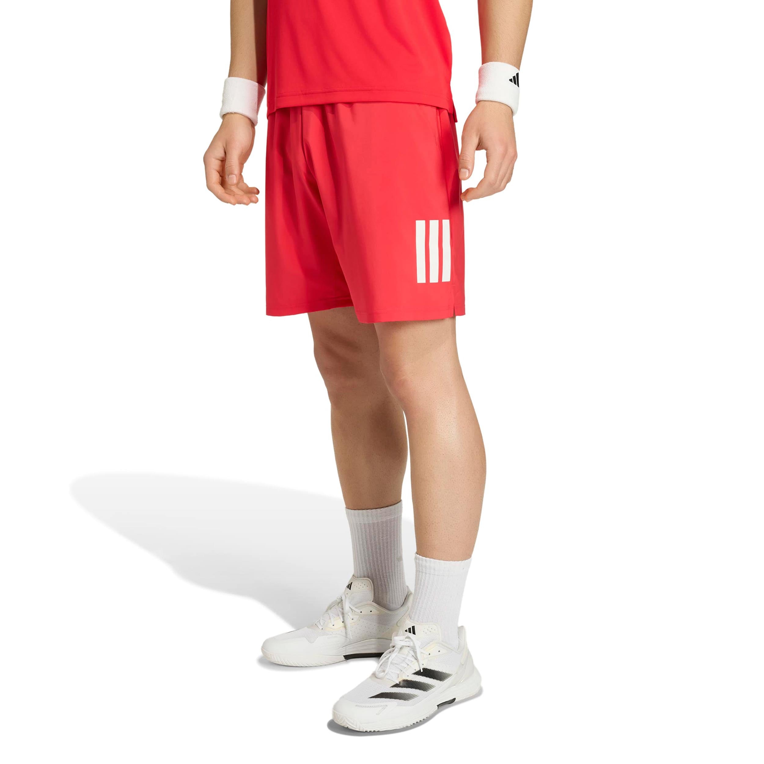 adidas Club 3Stripes 7Inch Shorts Hommes - rouge, blanc
