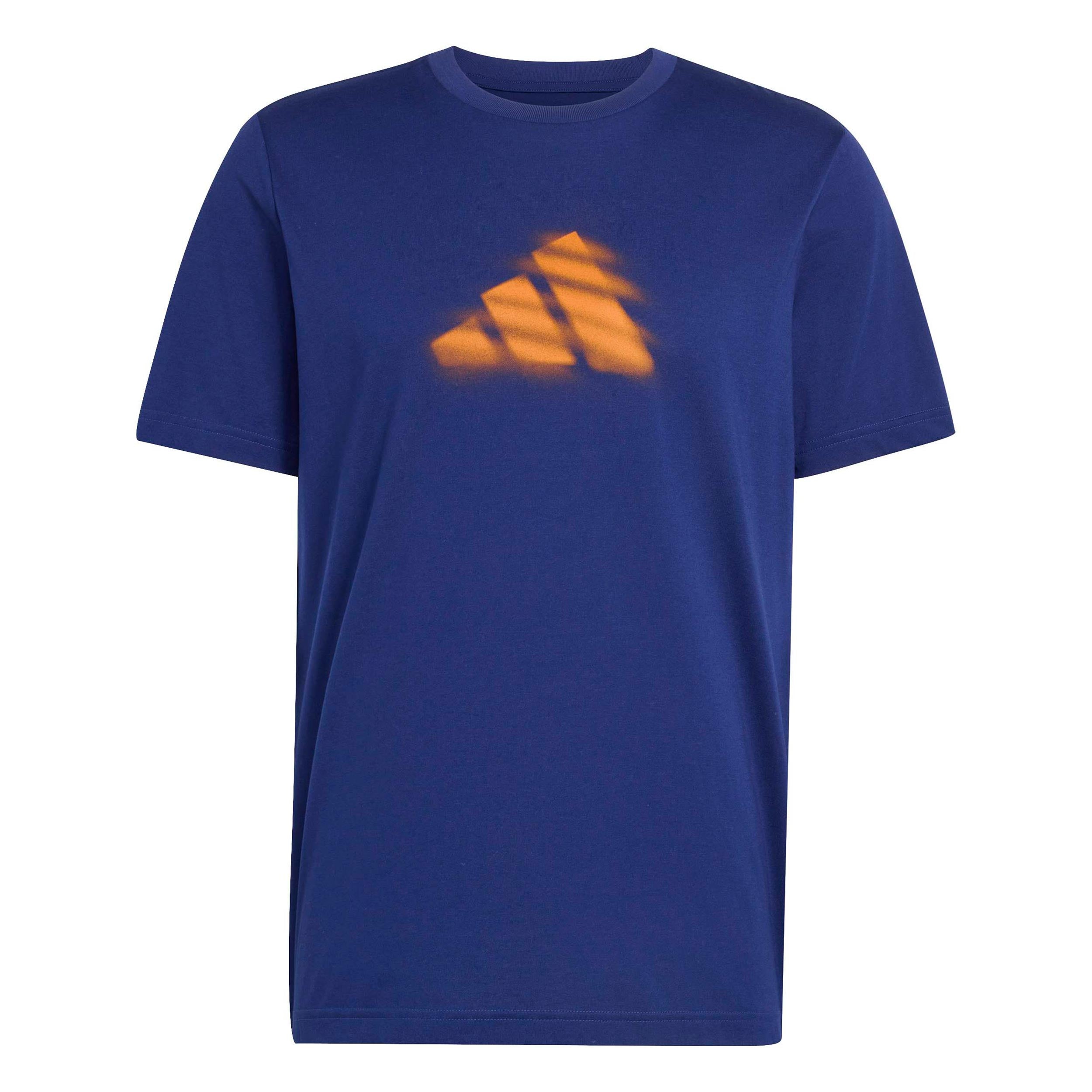 adidas Clay T-shirt Heren - donkerblauw, roest