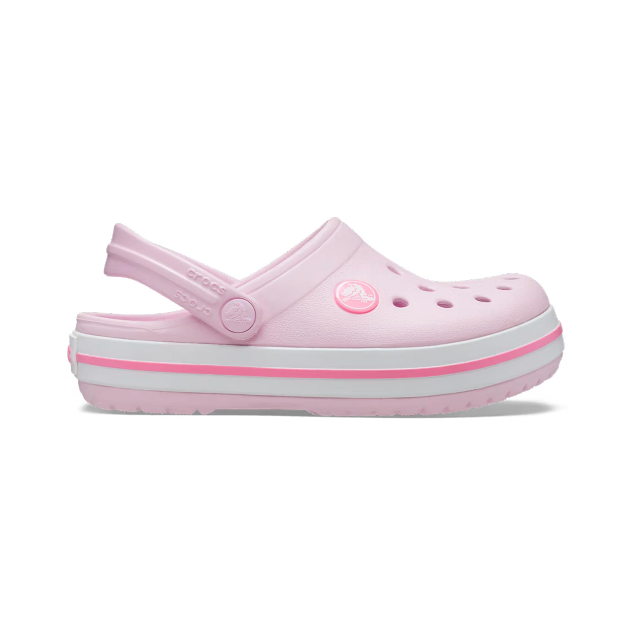 Crocs Crocband Clog Tongs Enfants - rosé, blanc
