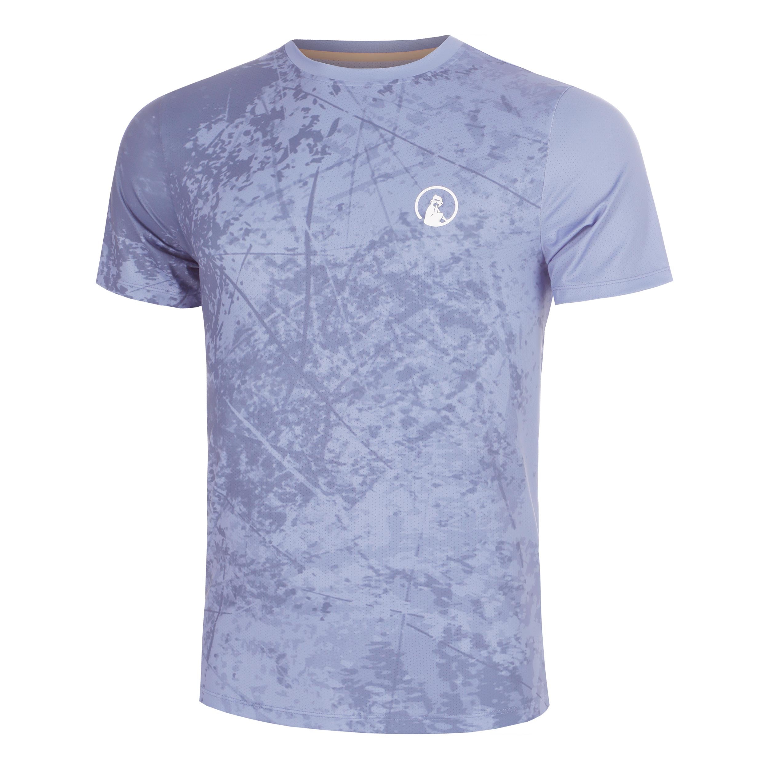 Quiet Please Glow Receiver Scrubbled T-shirt Heren - blauw