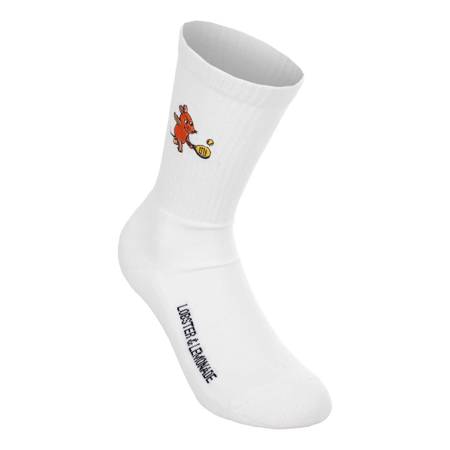 Lobster & Lemonade Maus Padel – ’90 Sport Sportsokken Unisex - wit