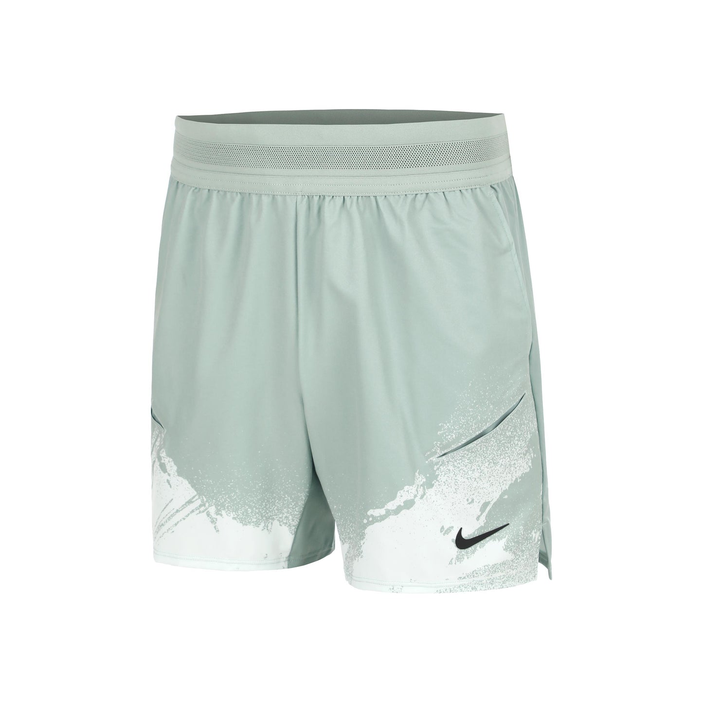 Nike Court Dri-Fit Slam Shorts Heren - grijsgroen, zwart
