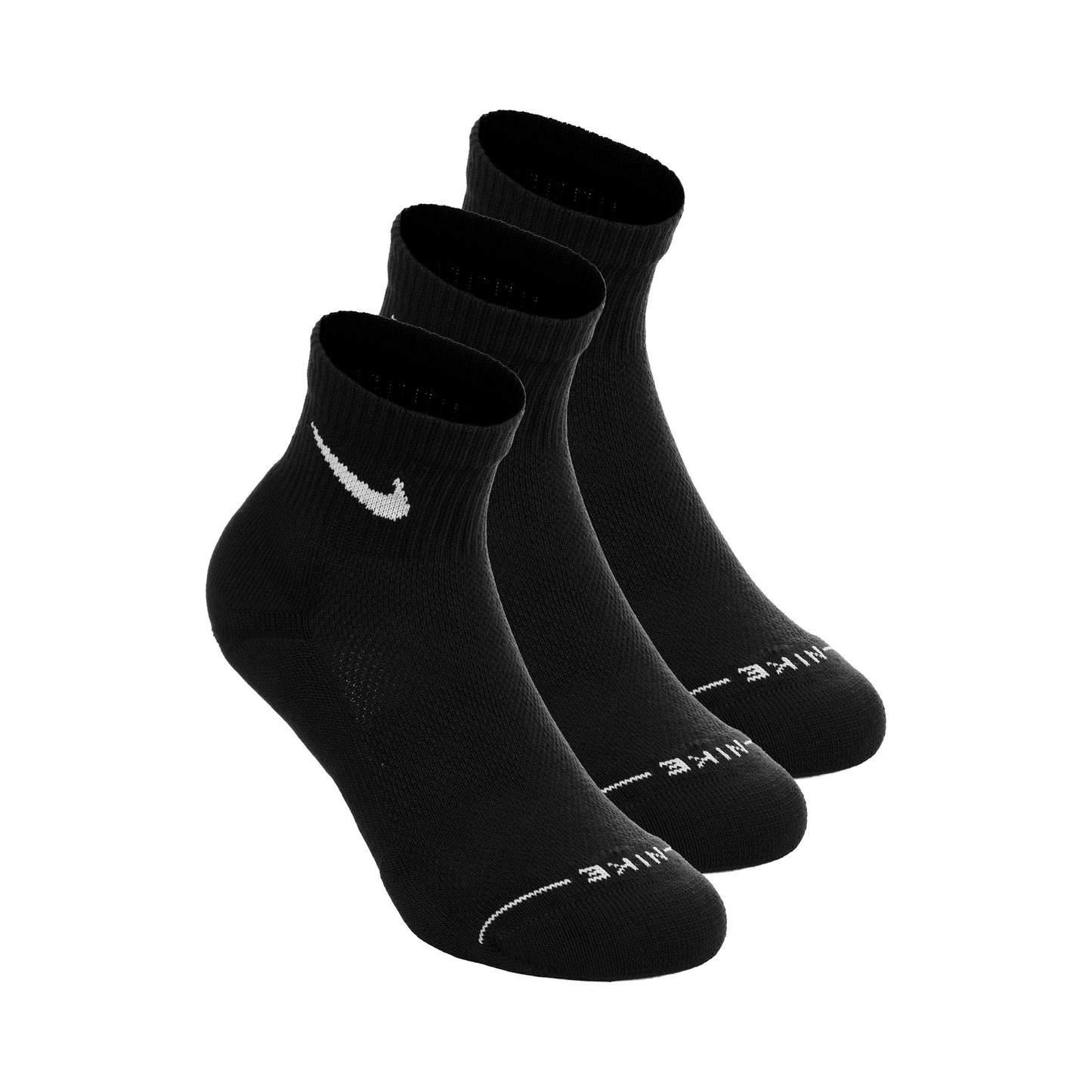Nike Ankle Tennissokken Verpakking 3 stuks Unisex - zwart