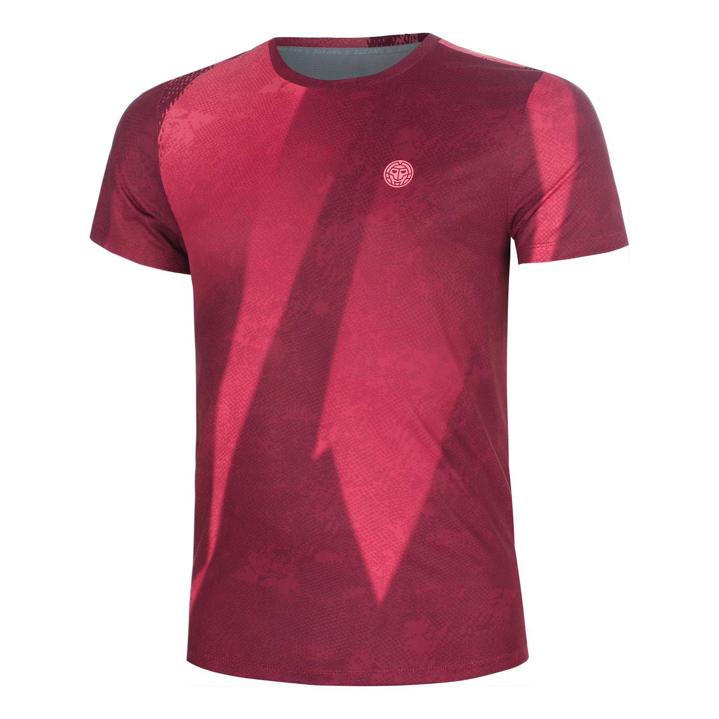 BIDI BADU Freeze Out T-shirt Heren - donkerrood, roze