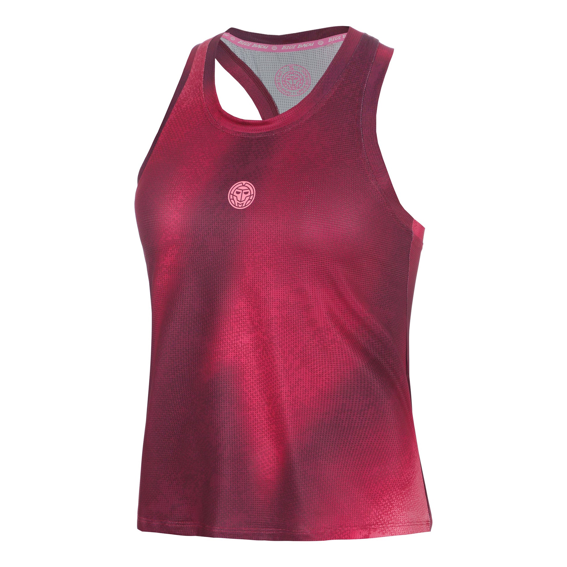 BIDI BADU Freeze Out Racerback Printed  Tanktop Dames - donkerrood, roze