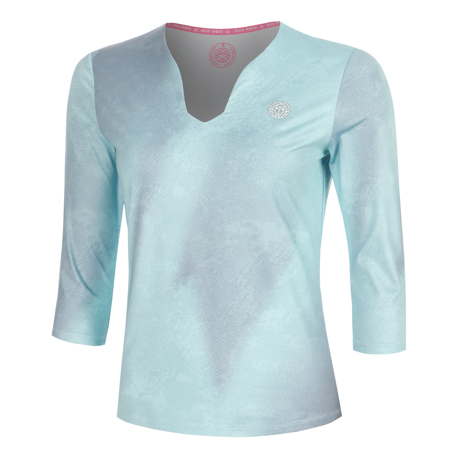BIDI BADU Freeze Out V-Neck Printed  Longsleeve Dames - mint