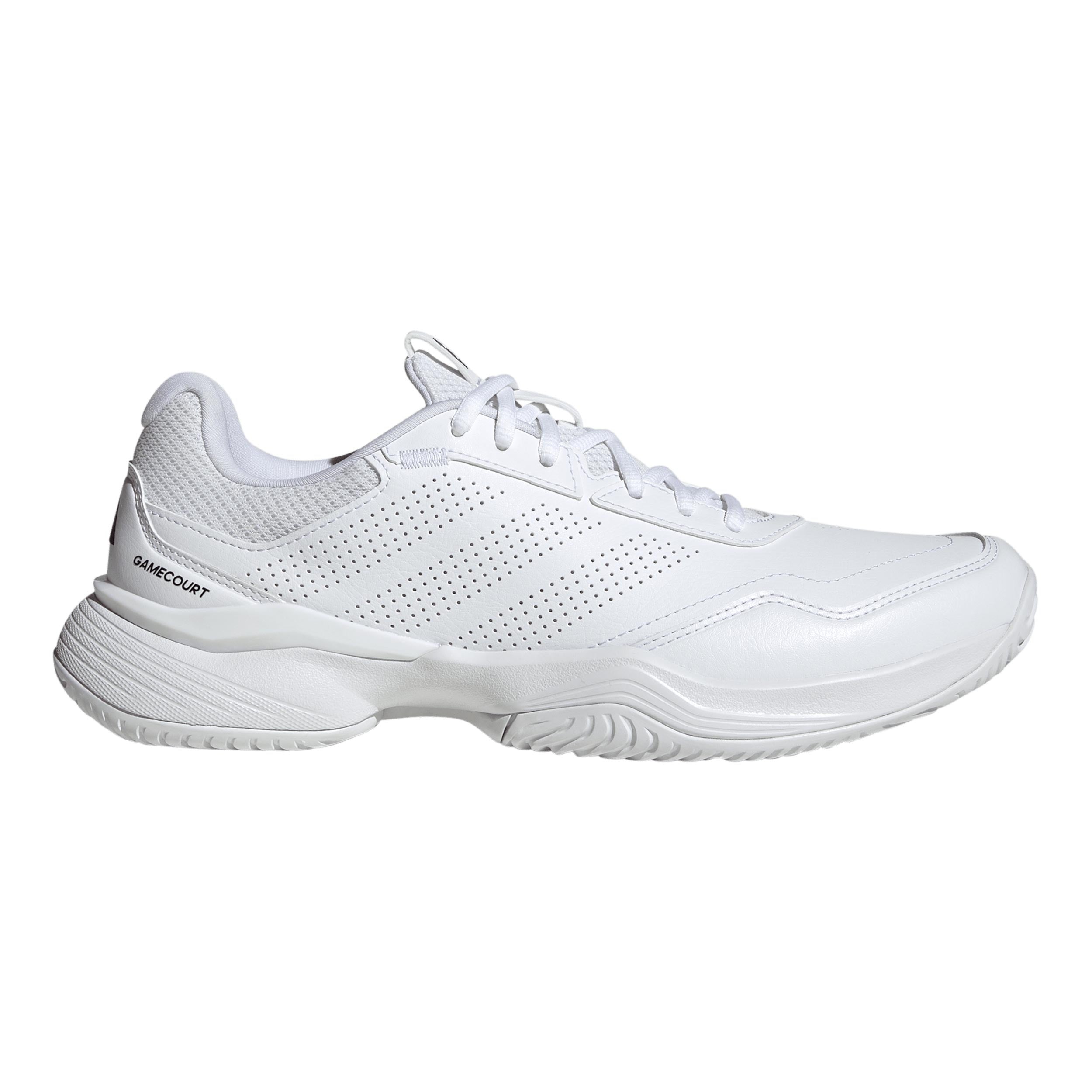 adidas GameCourt 3 Leather Allcourt schoen Heren - wit