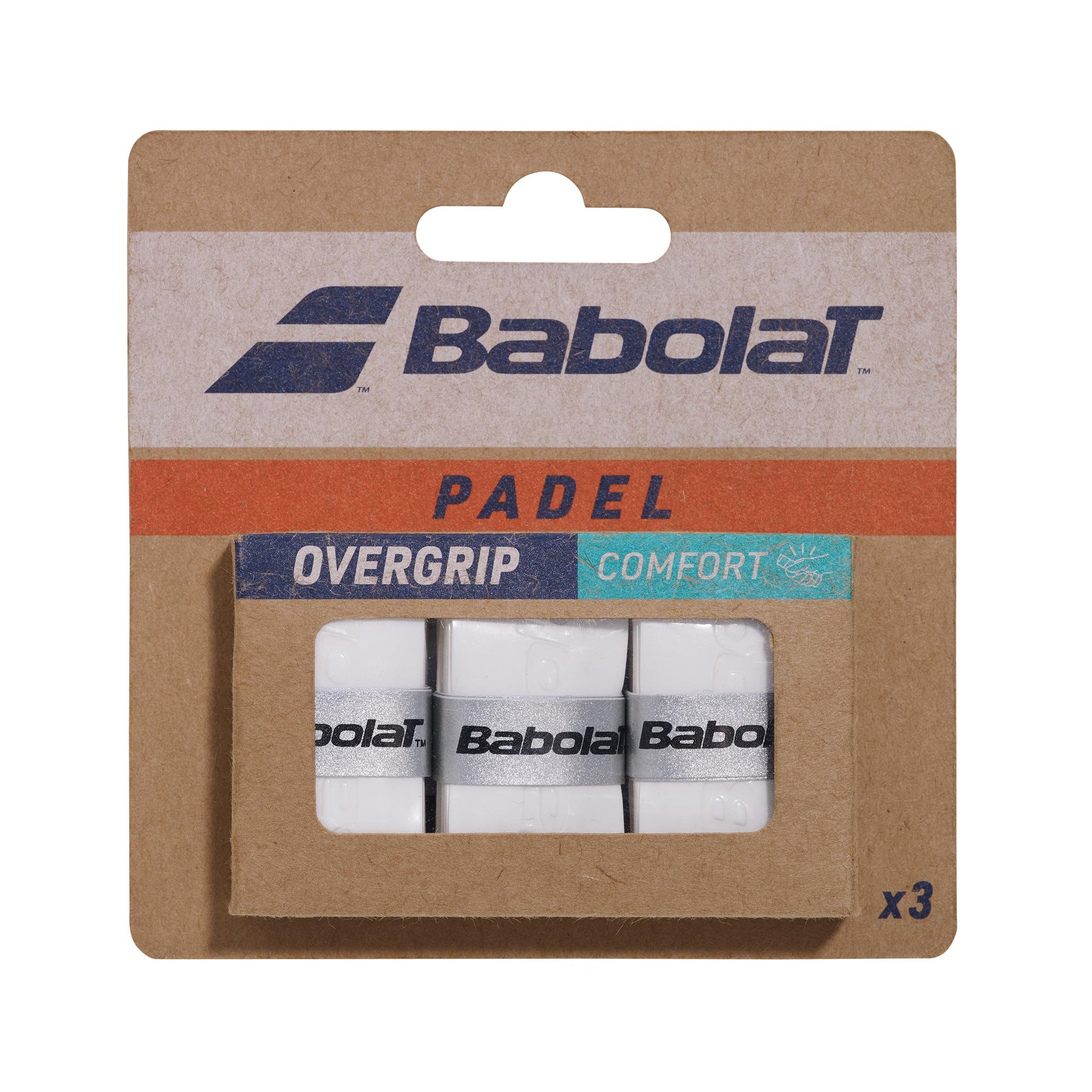 Babolat Comfort Padel X3 Padel overgrip - wit