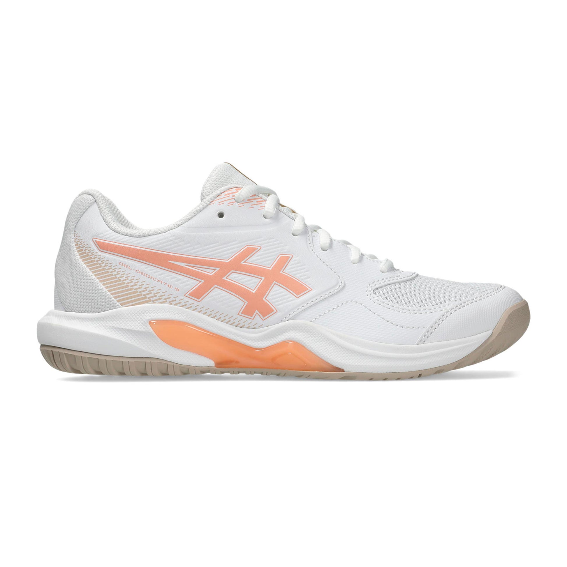 ASICS Gel-Dedicate 9 Allcourt schoen Dames - wit, abrikoos