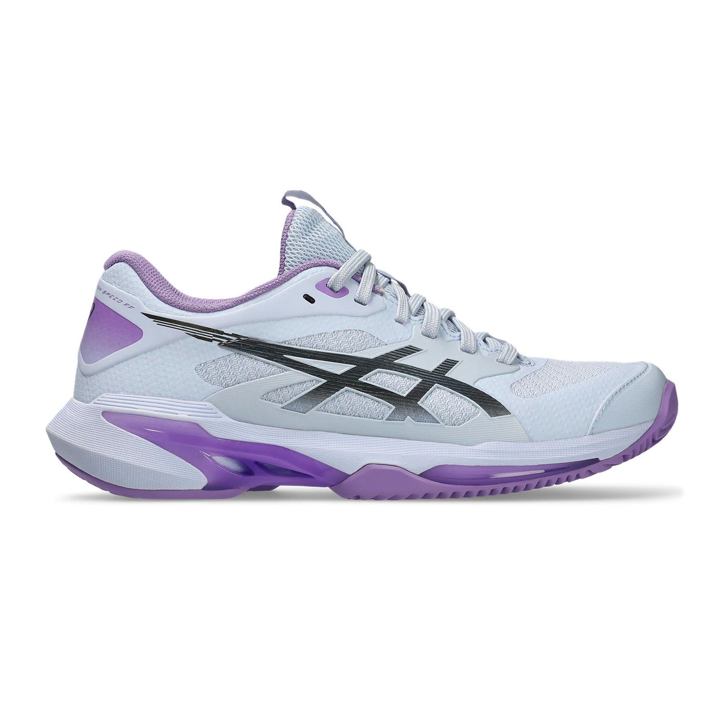 ASICS Solution Speed FF 4 Night Energy Gravelschoen Dames - lichtblauw, mauve