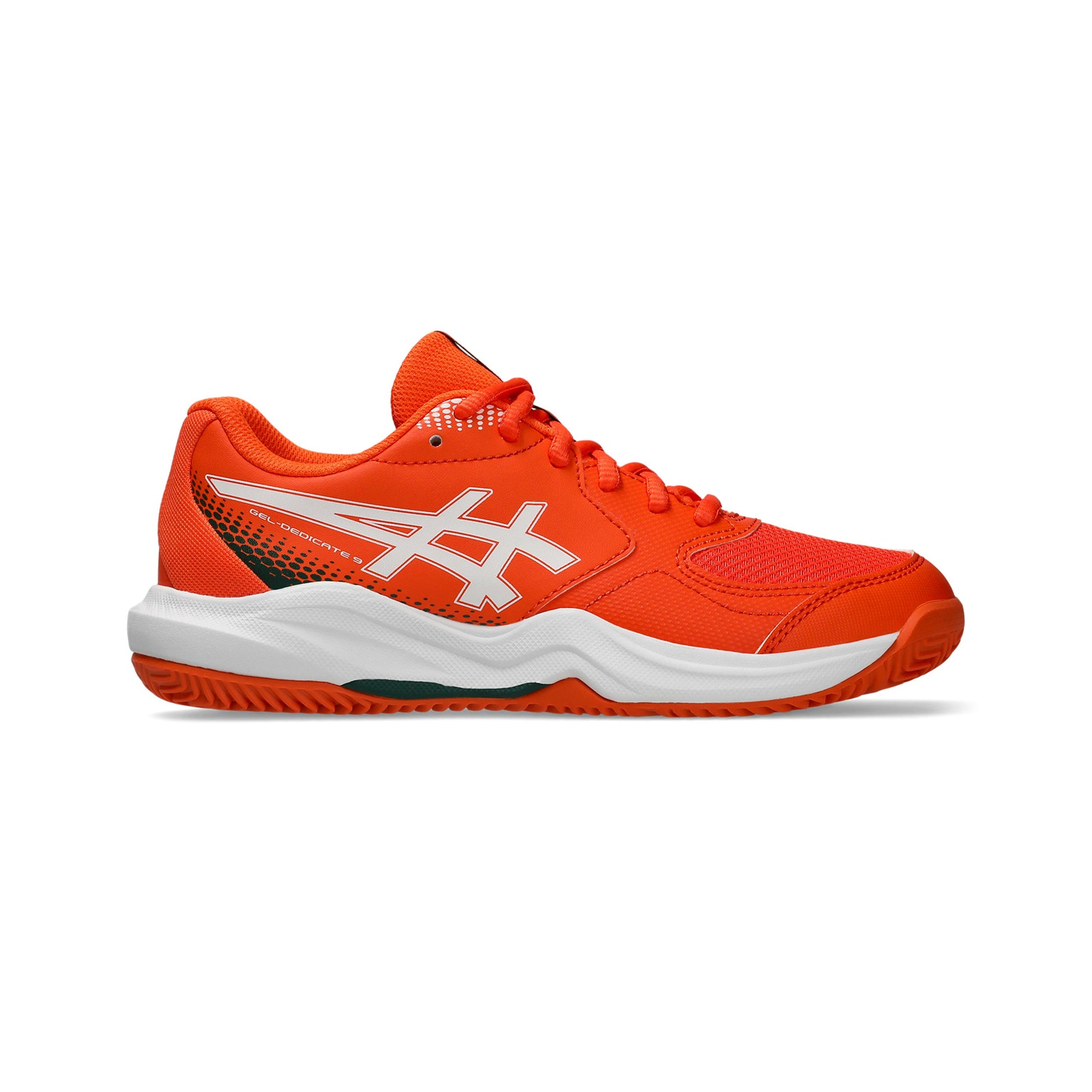 ASICS Gel-Dedicate 9 GS Chaussures padel Enfants - orange fluo, blanc
