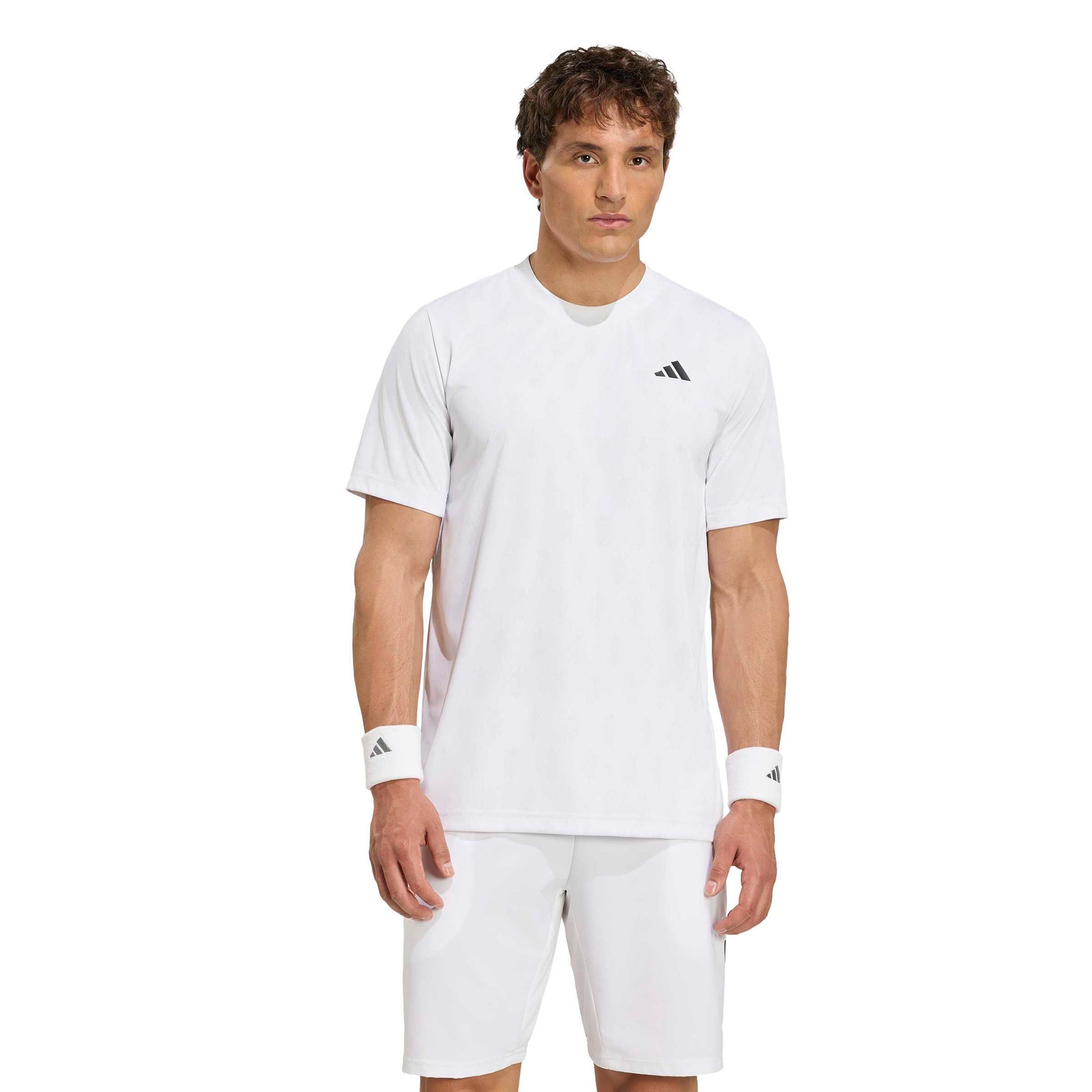 adidas Club Graphic T-shirt Heren - wit, lichtgrijs
