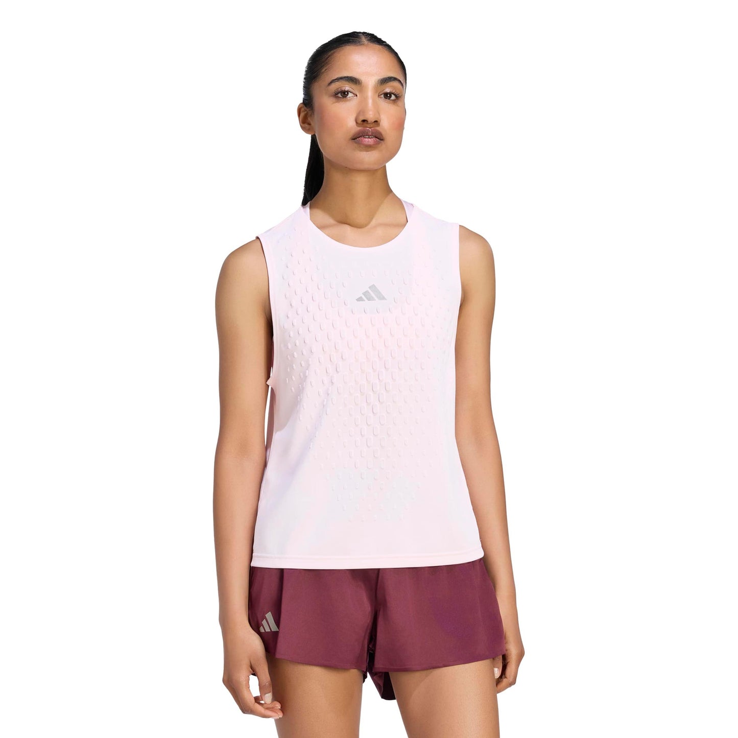 adidas 3D Pro Tanktop Dames - pastelroze, zilver