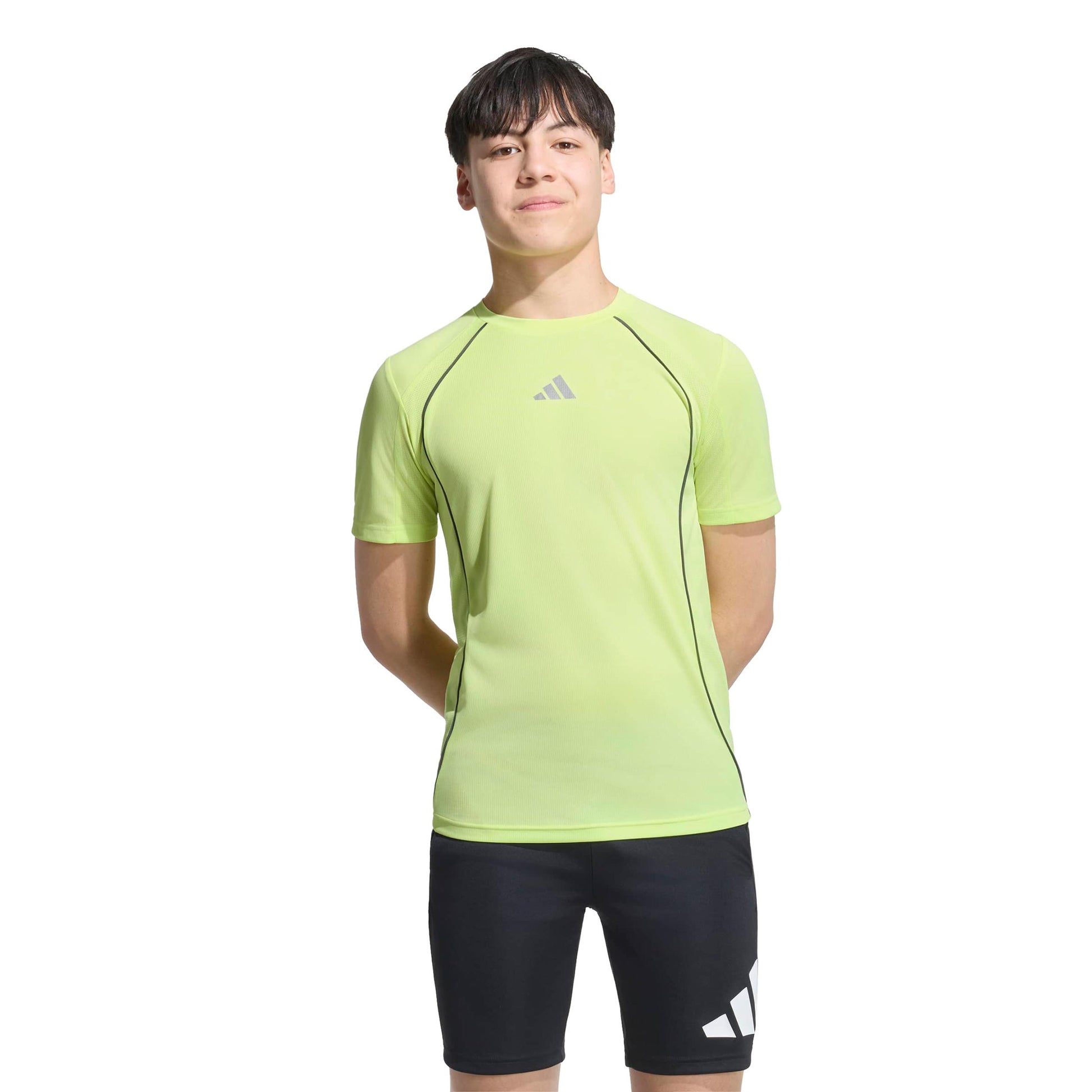 adidas Climacool T-shirt Kinderen - citroengeel, zilver