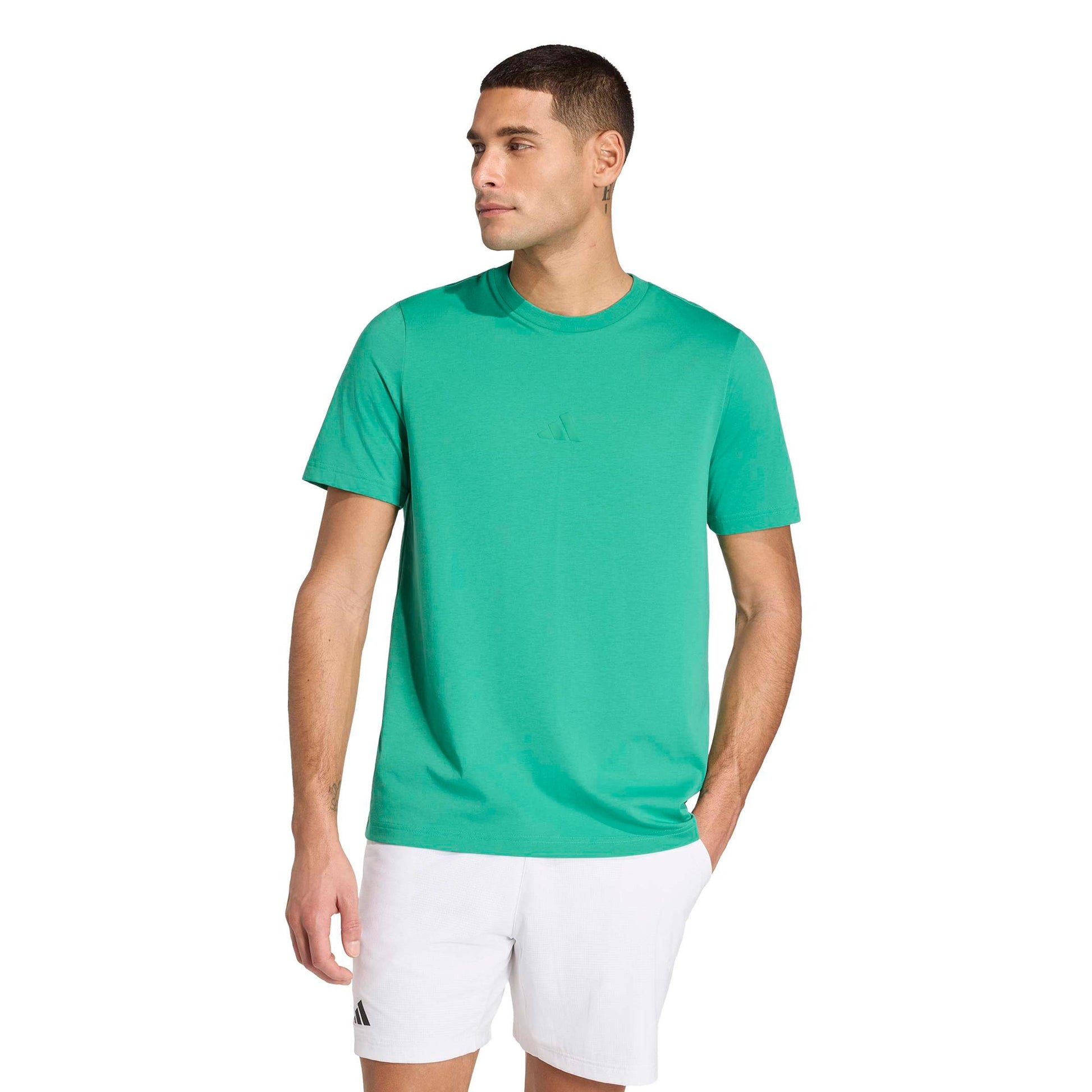 adidas Graphik T-shirt Heren - donkergroen