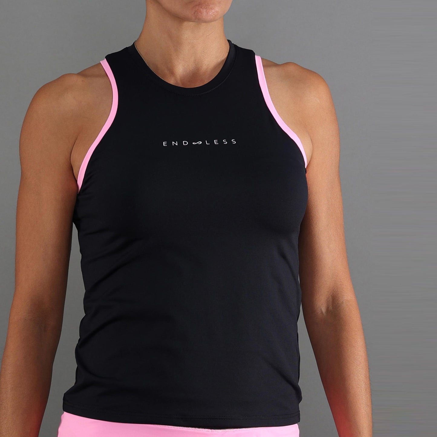 Endless ESSENTIAL Tanktop Dames - zwart, roze
